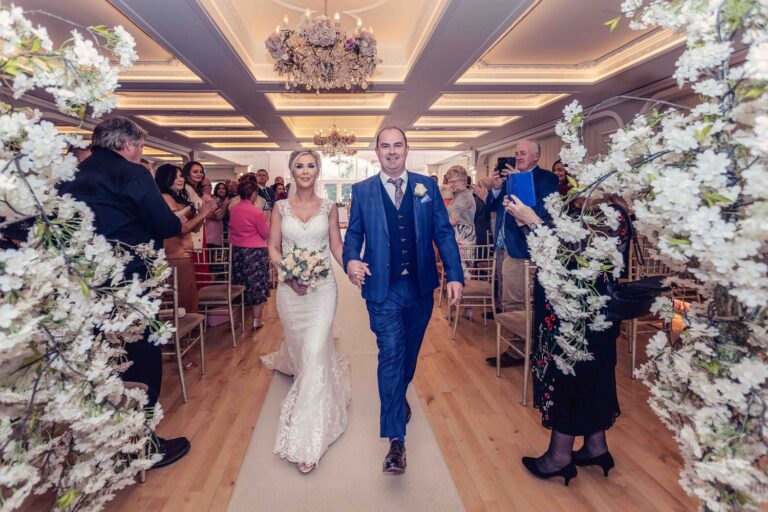 Elegant wedding reception setup at Fitzgeralds Woodlands House Hotel Limerick – JOD Photography