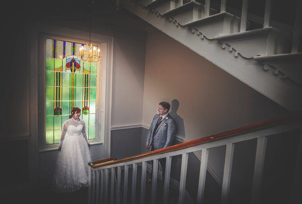 Groom portrait on the steps of Fota Island Resort — JOD Photography