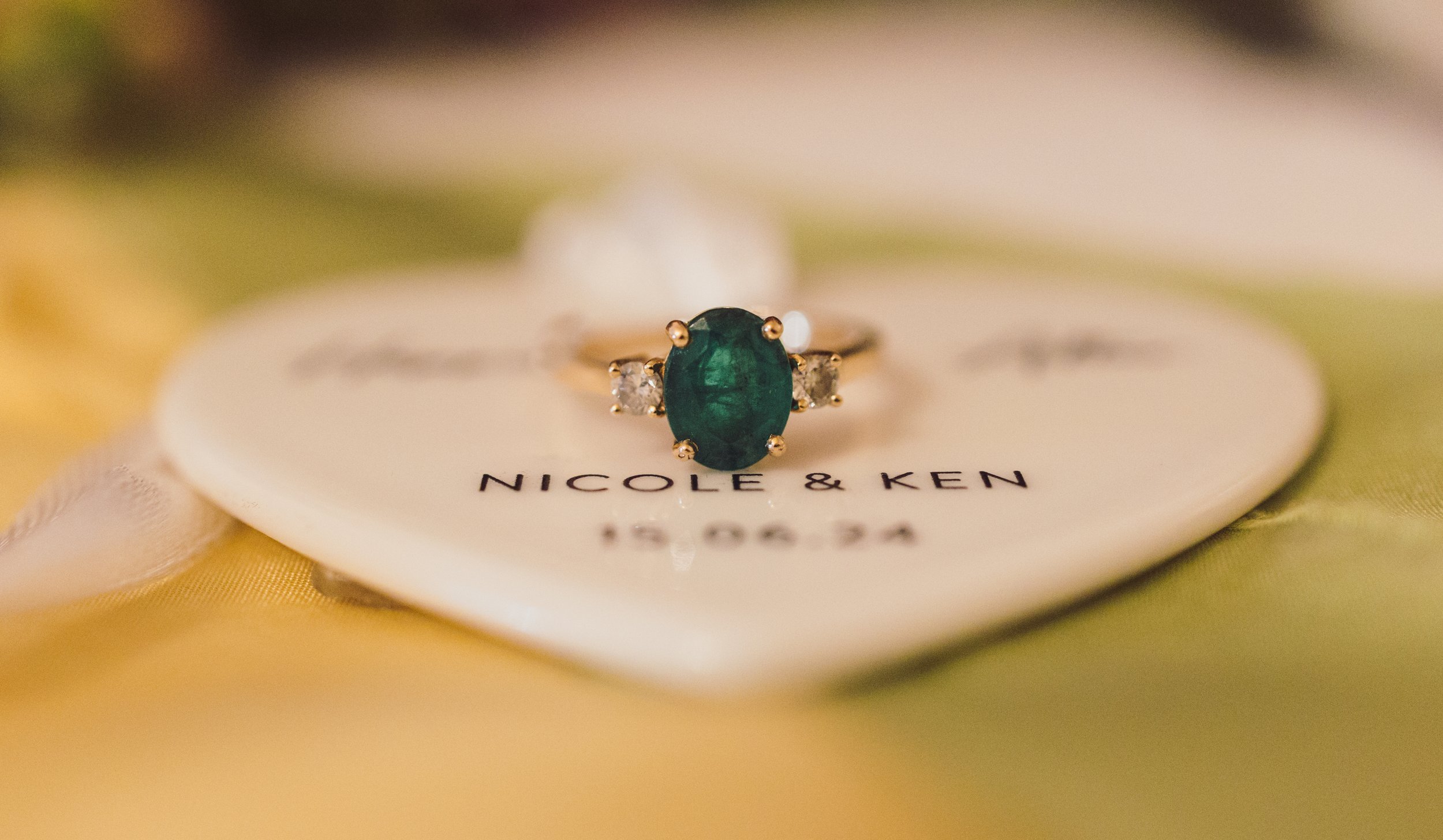 Forever ring on love heart pendant