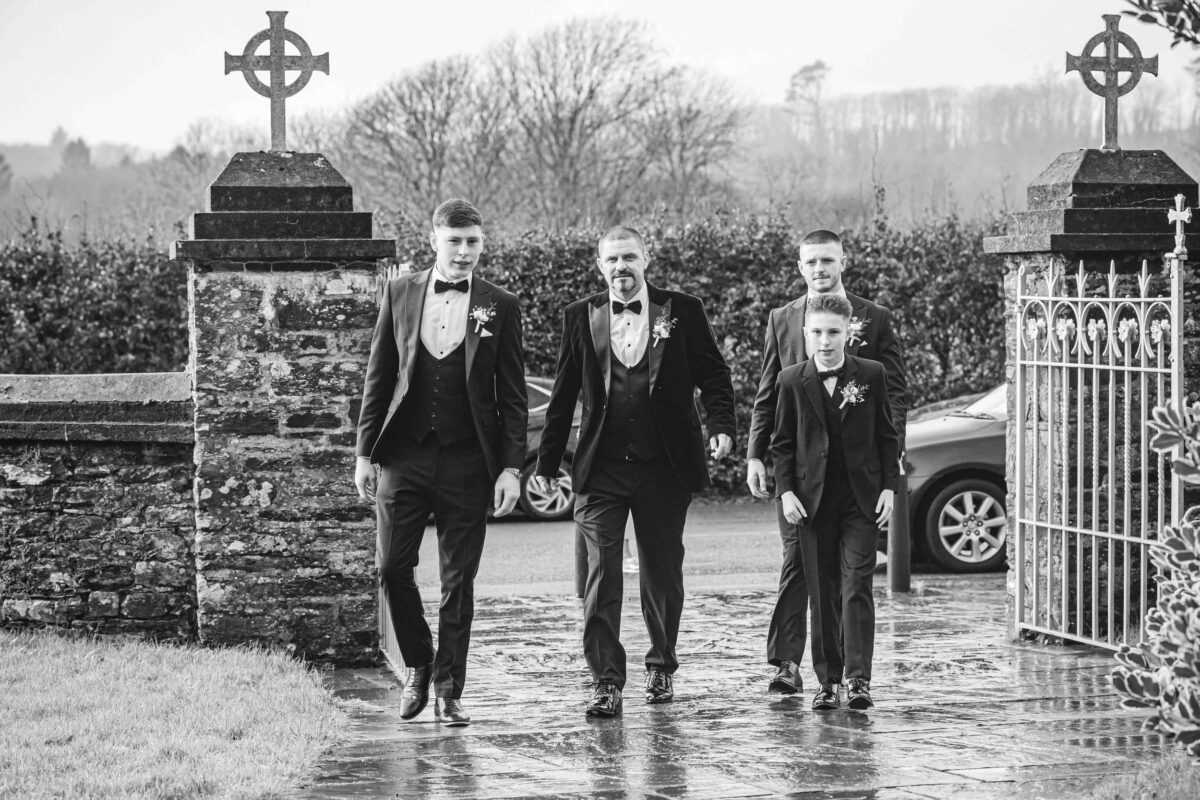 Rainy wedding photography in Cork captured naturally by JOD Photography