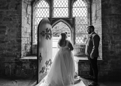 UCC Cork wedding portrait within the halls of University College Cork