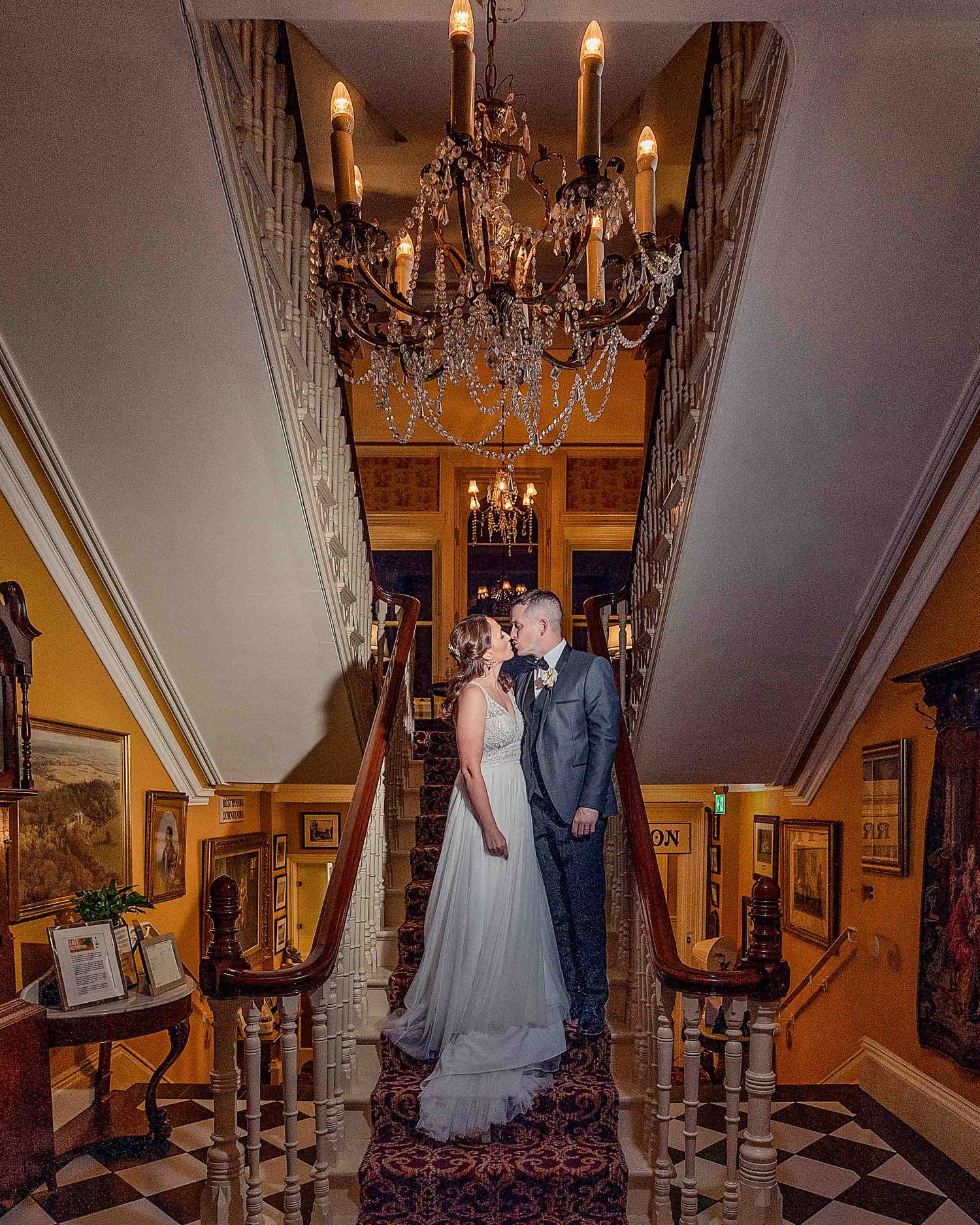 Emotional father-daughter dance in the grand ballroom of Ballyseede Castle, Tralee – JOD Photography