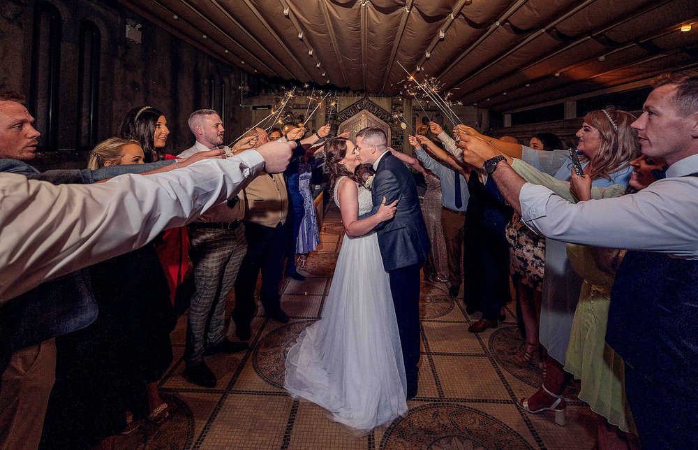 Romantic first dance in the elegant ballroom of Ballyseede Castle, Kerry – JOD Photography