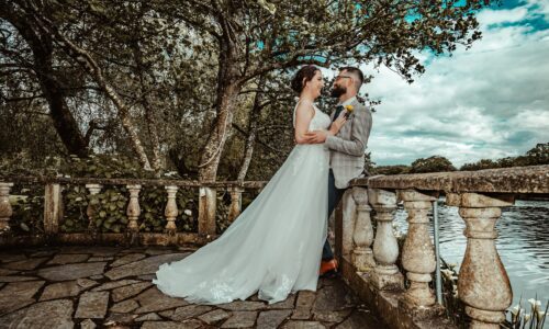 A warm sunset bathes Dylan and Eimear’s first dance at Innishannon House Hotel, a magical shot by JOD'Photography.