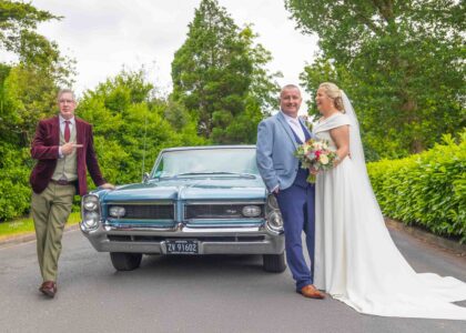 Bride and groom walking the grounds of Rochestown Park Hotel JODPhotography