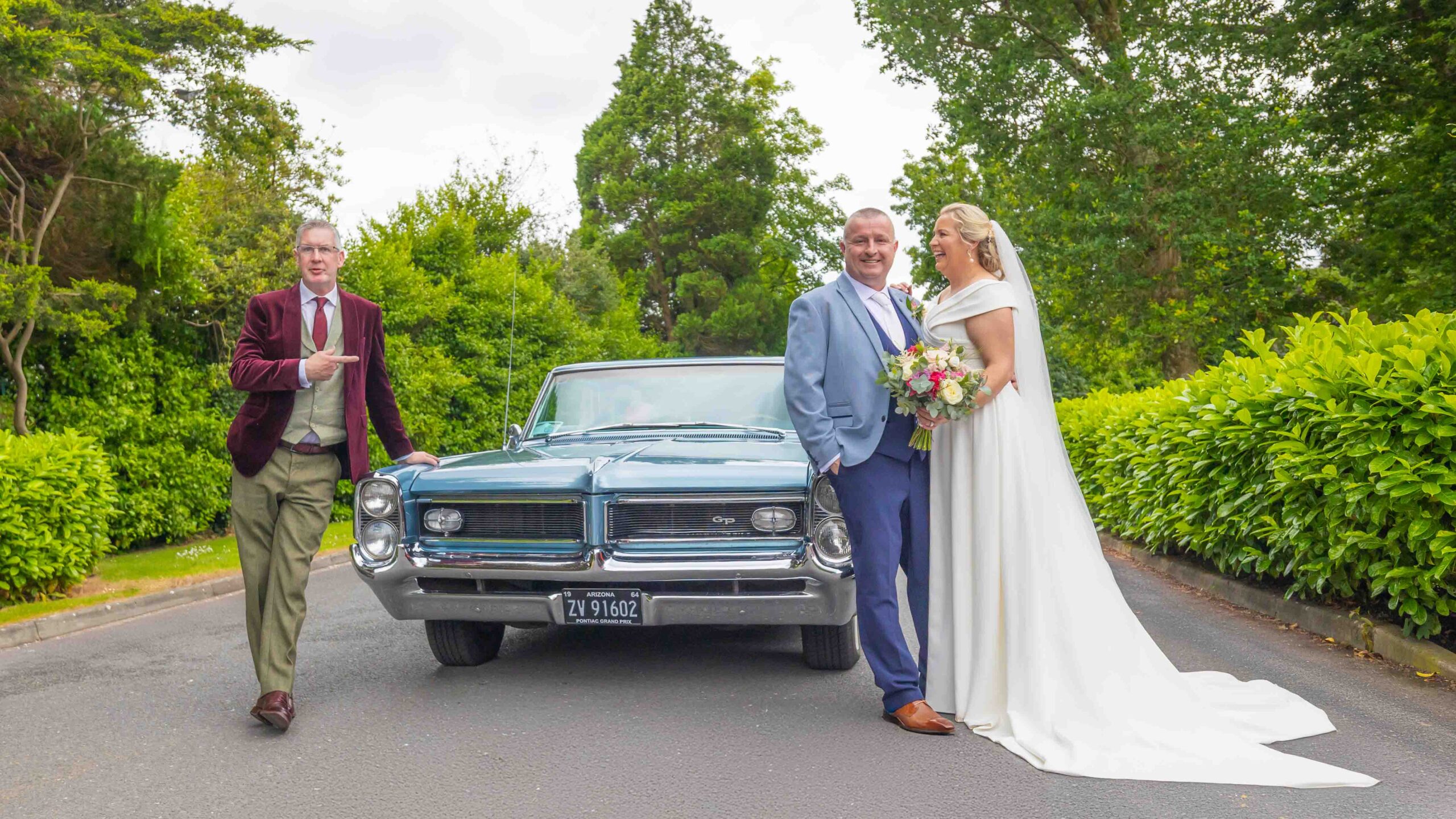 Bride and groom walking the grounds of Rochestown Park Hotel JODPhotography