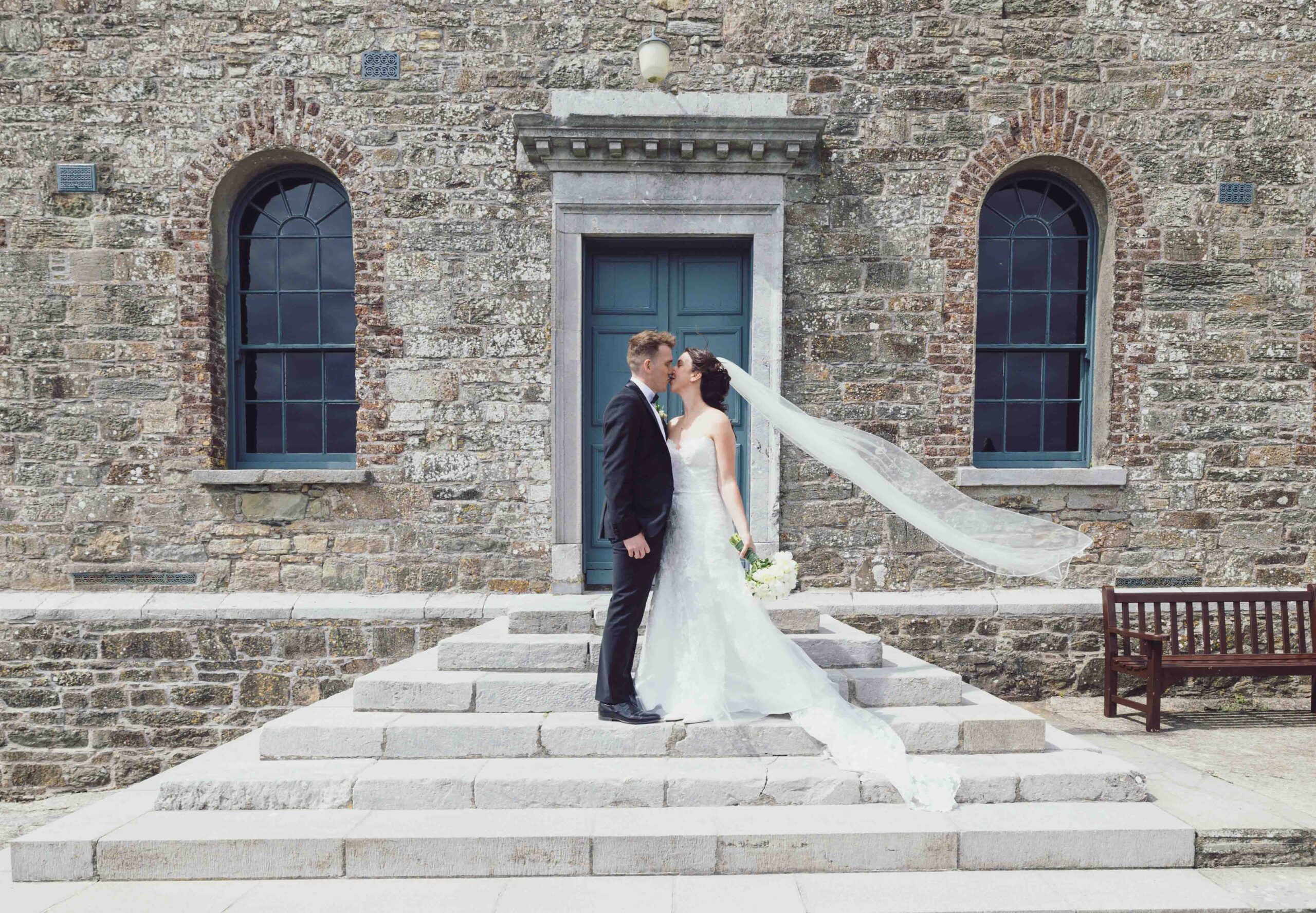 Wind blowing veil at Charles Fort – JOD'Photography