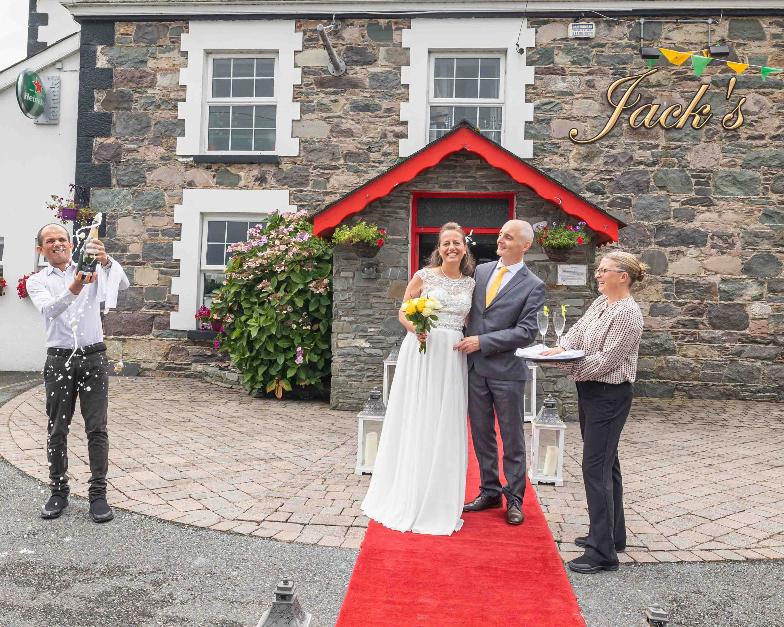 Groom and bride sharing candid laughter in Kerry – JOD Photography