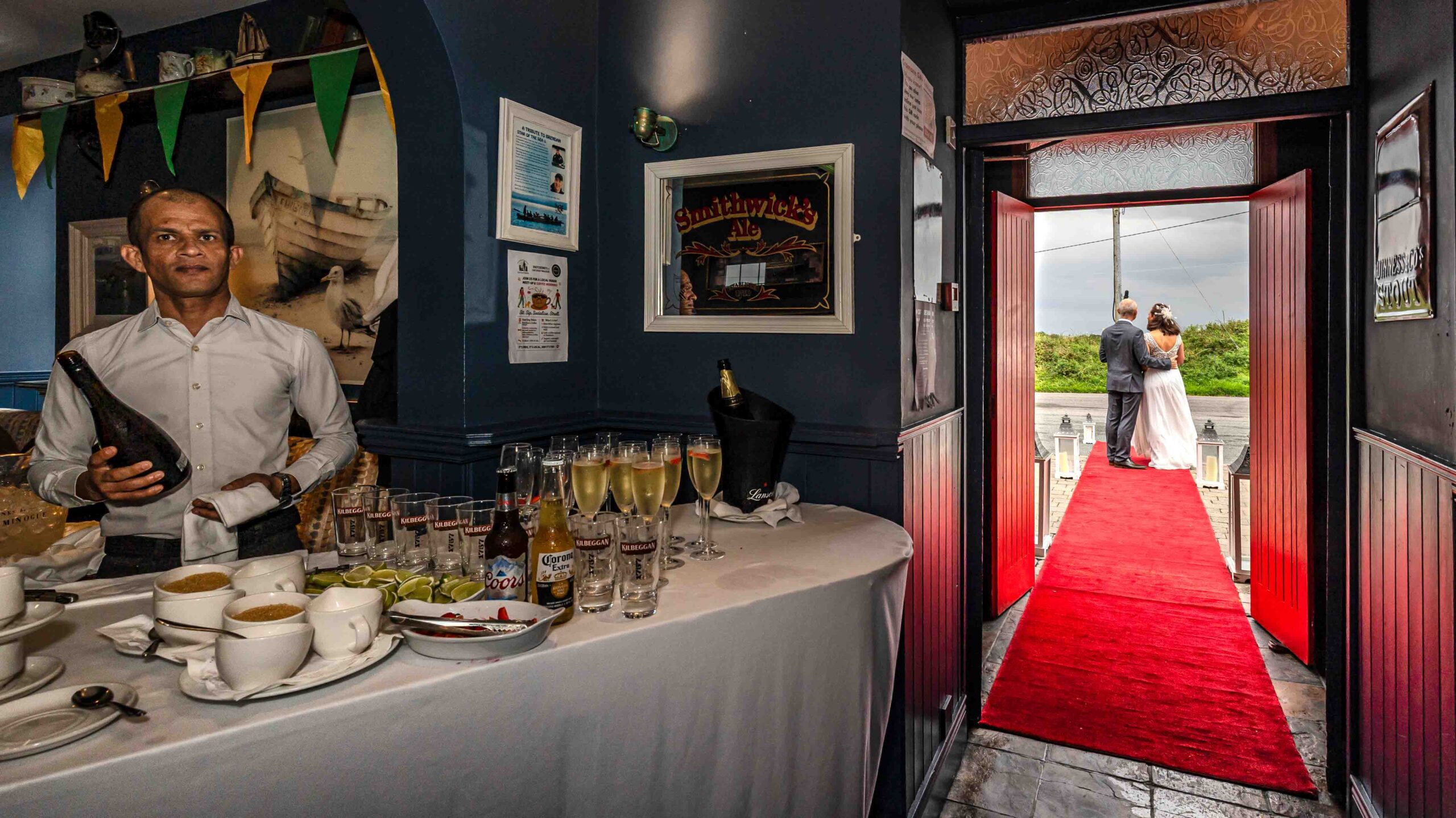 Outdoor wedding reception at Jack’s in Cromane – JOD Photography