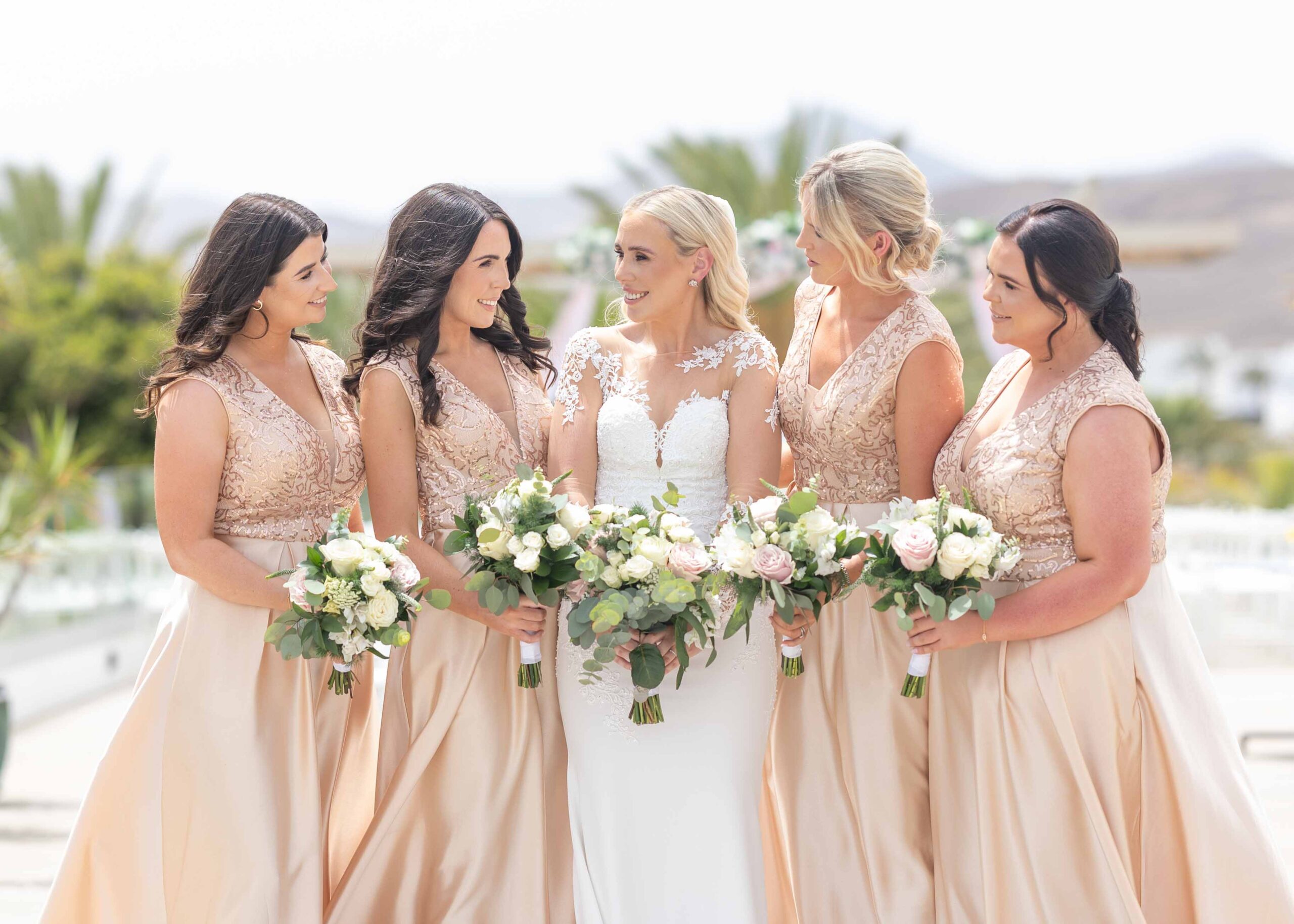 Bridal morning prep with Irish bridesmaids in Lanzarote – JOD Photography