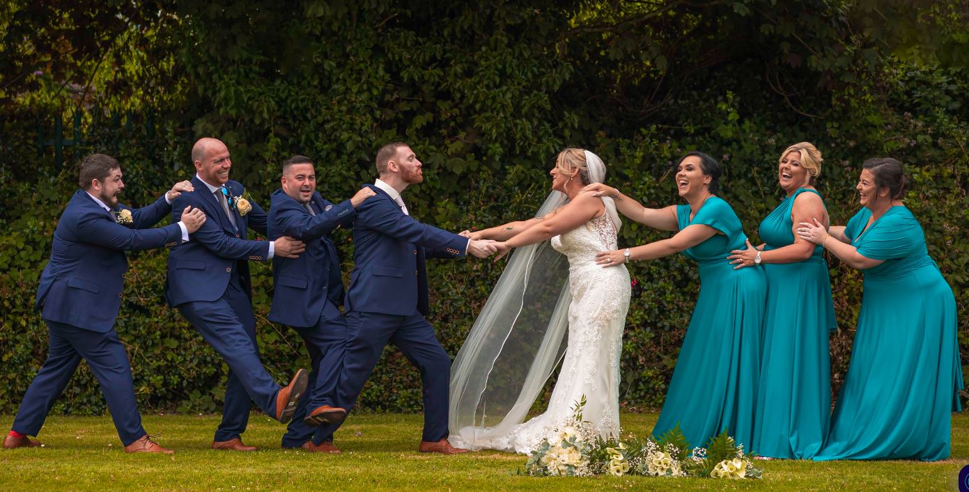 Bride and groom at Molls Gap, Kenmare