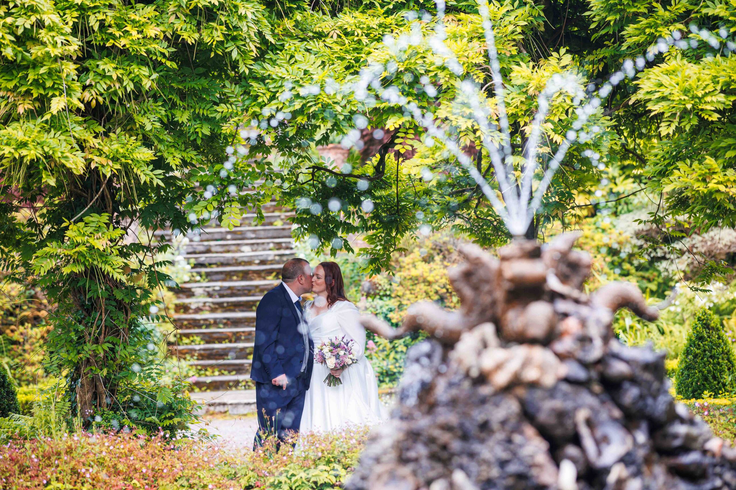 Bride walking the gardens at Bantry House — JOD Photography