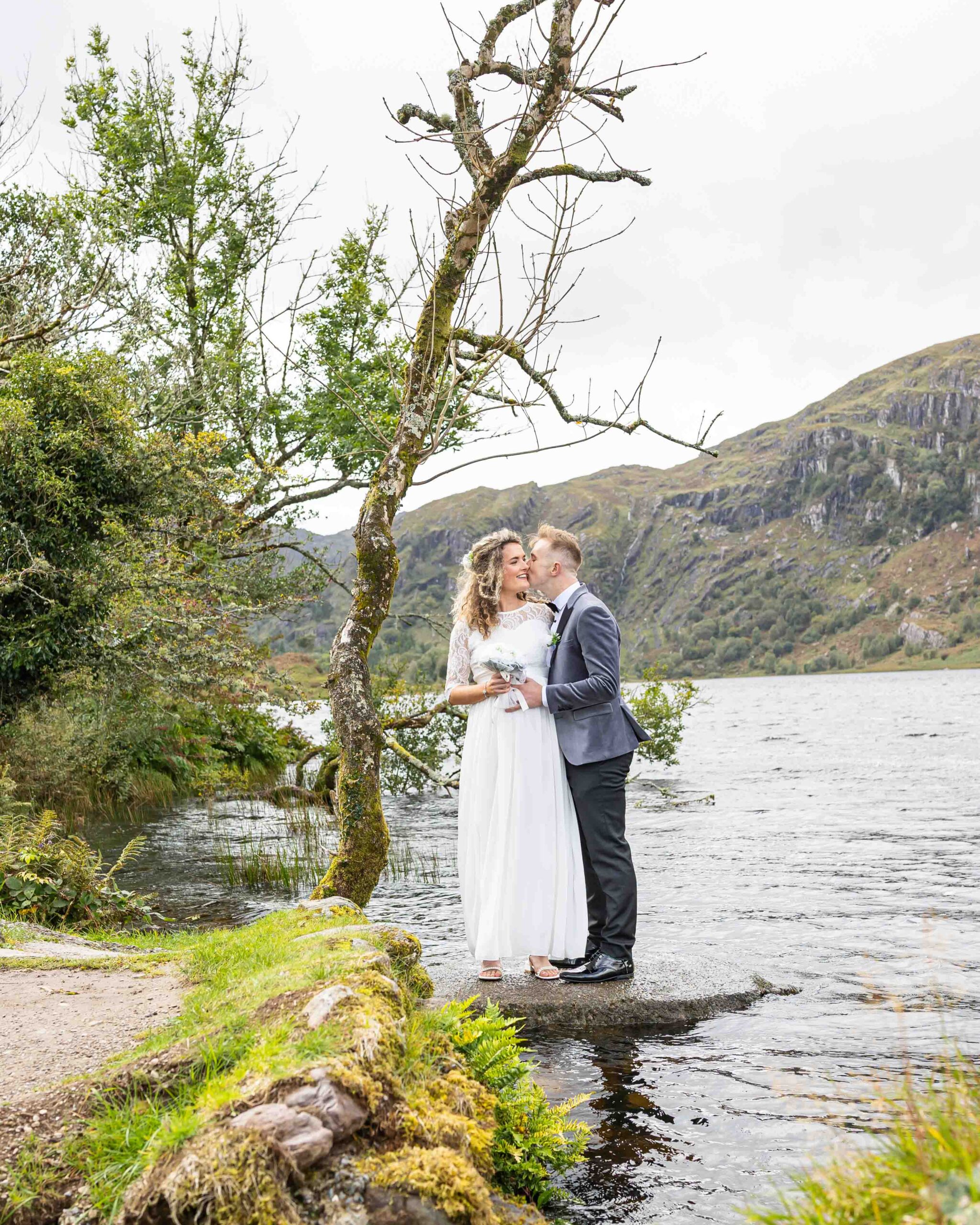 Couple laughing outside St. Finbarr’s Oratory — JOD Photography