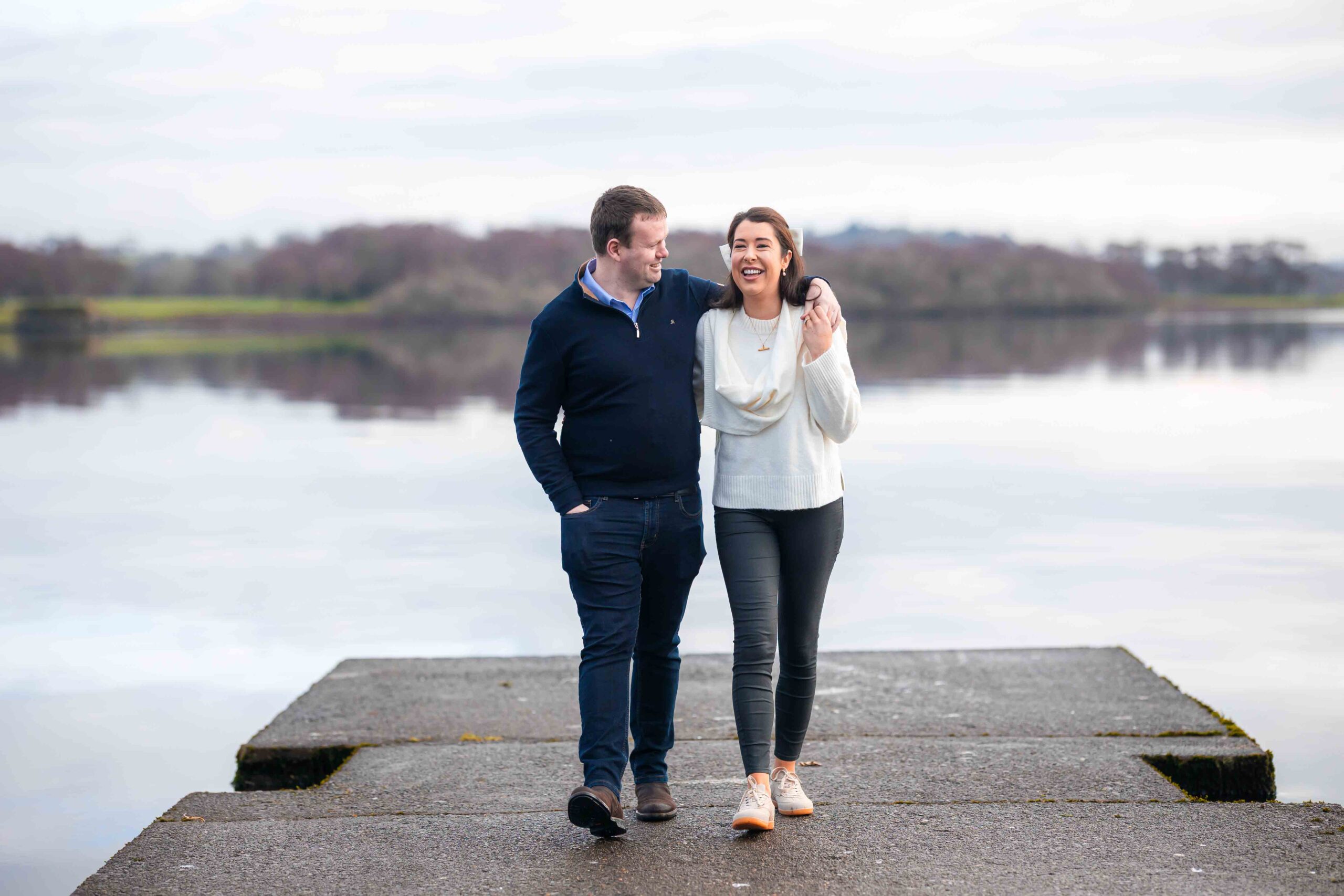 Natural laughter moment during Pataire & John’s engagement session in Killarney, County Kerry — JOD Photography