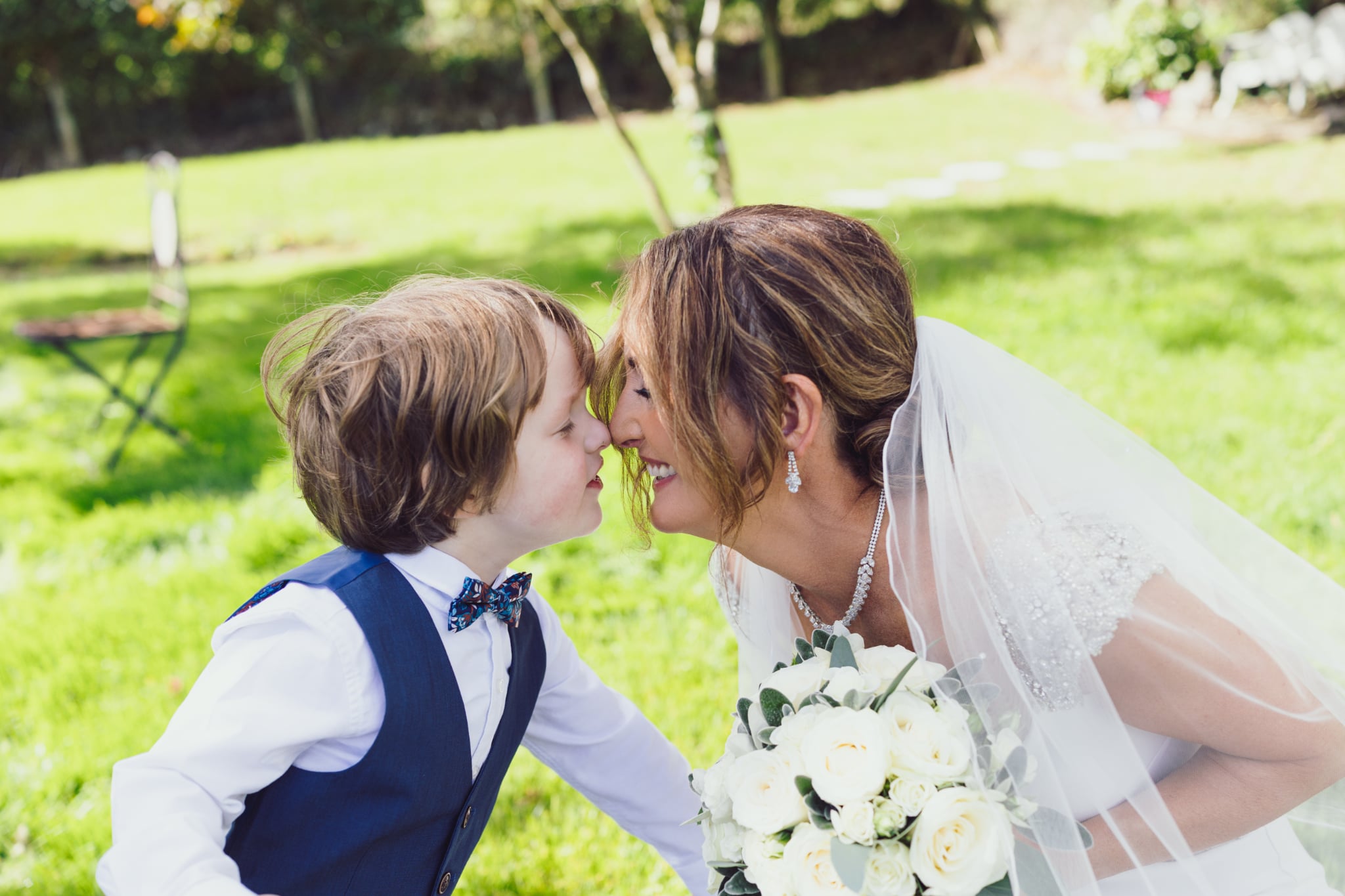 Bride and groom during relaxed wedding photos on the day in Ireland — JOD Photography