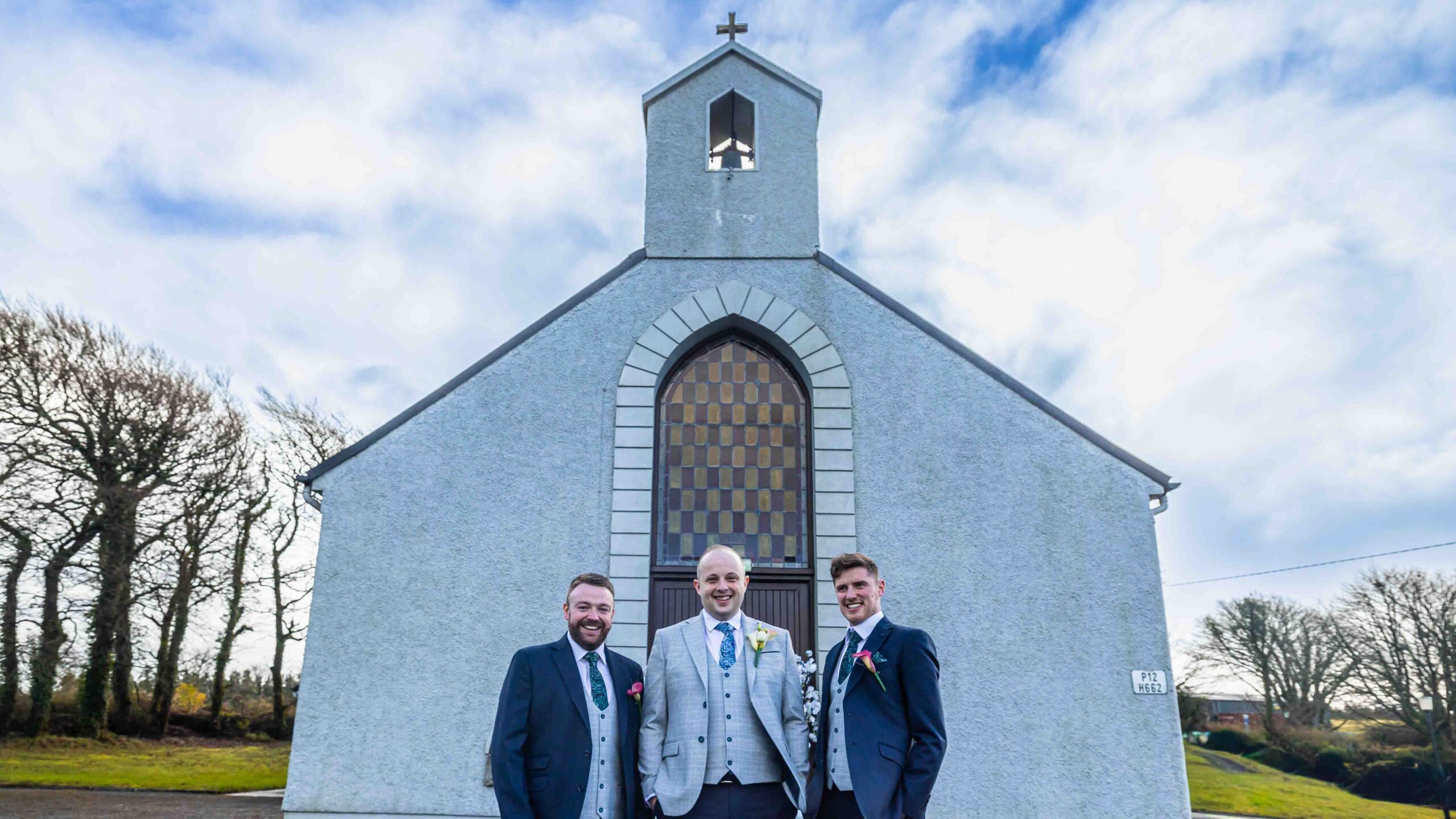Shane and Katie leaving the church together as newlyweds — JOD Photography