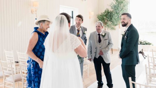 groom and groomsmen first look reaction emotional wedding moment – JOD Photography