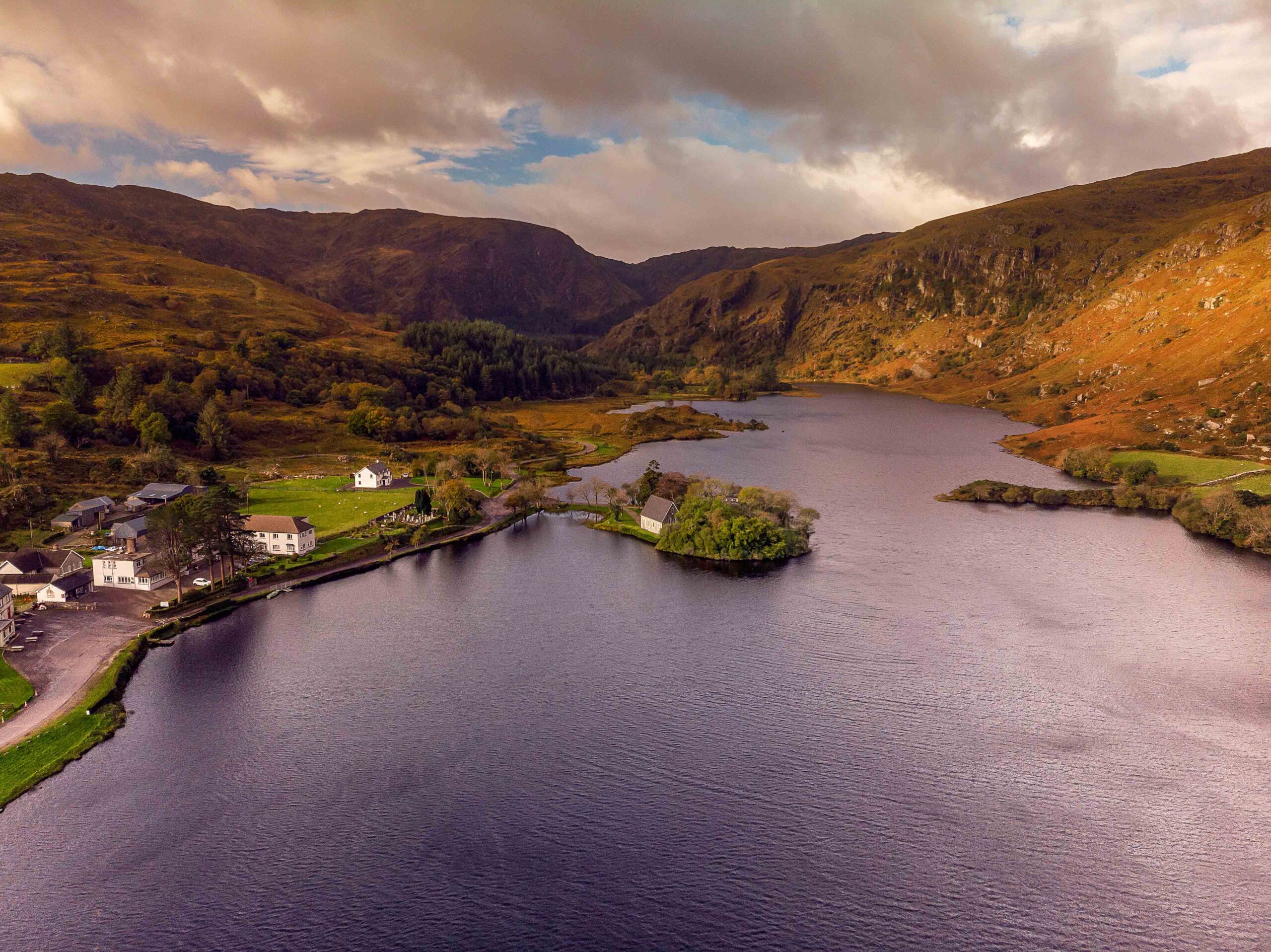 Gougane barra from above-airel view-JOD'Photography
