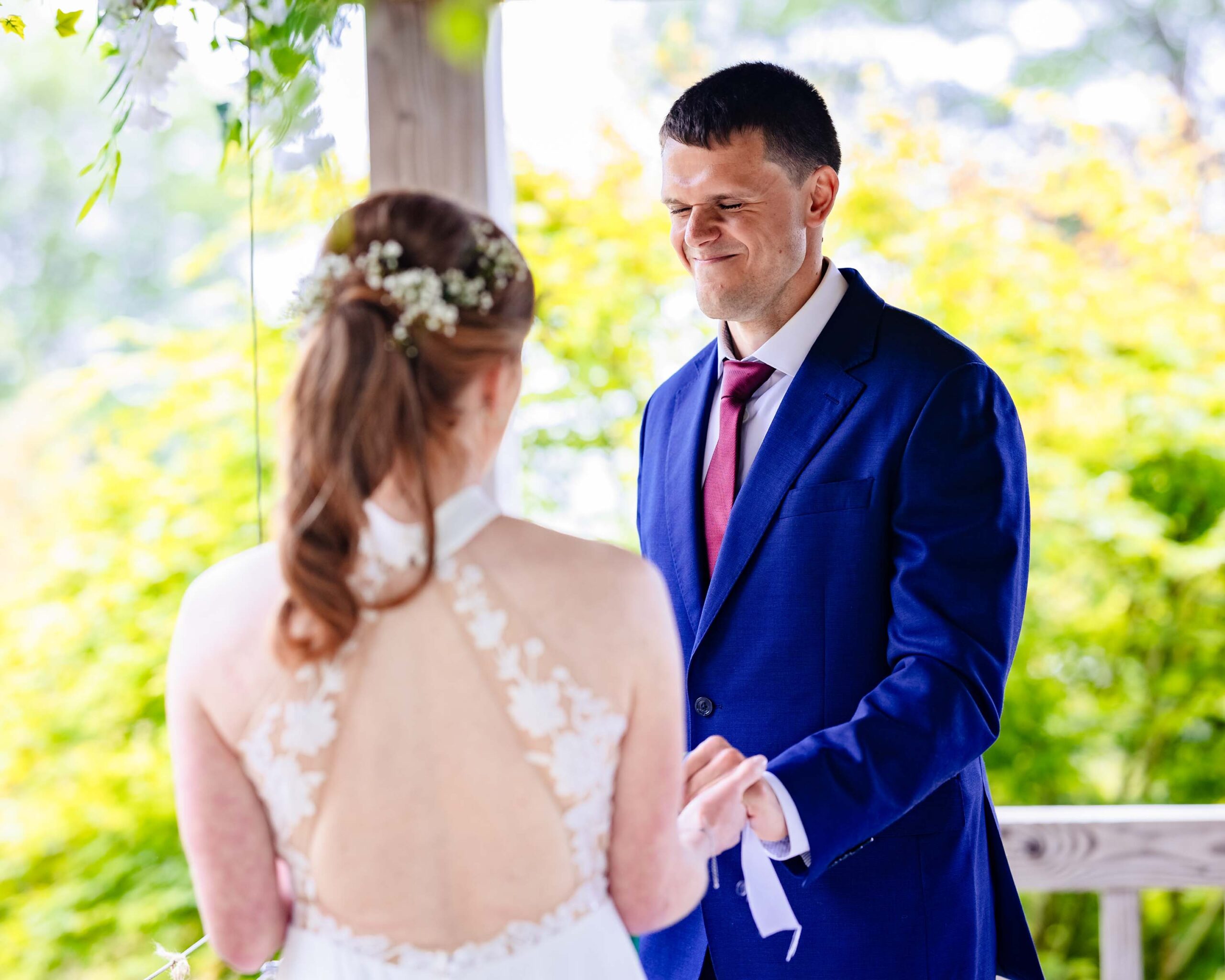 Intimate Irish wedding with emotional family moments
