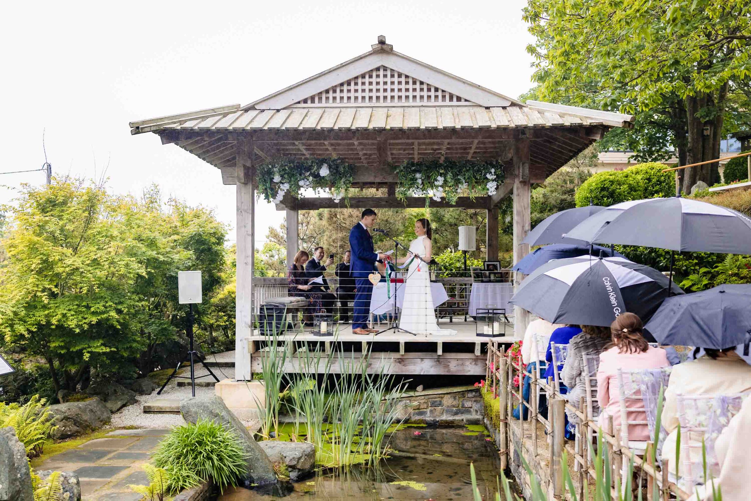 Romantic rainy wedding portraits Ireland