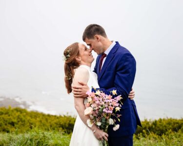 Bride and groom celebrating love in Tramore
