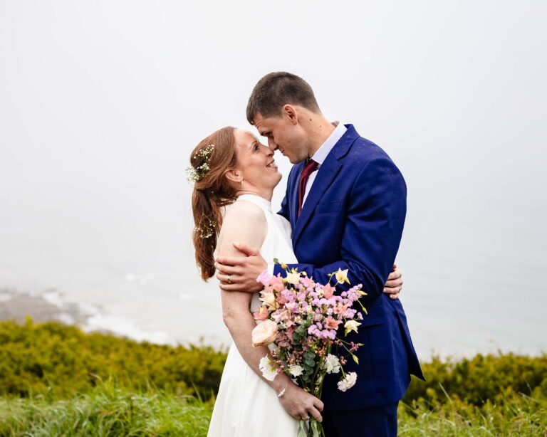 Bride and groom celebrating love in Tramore