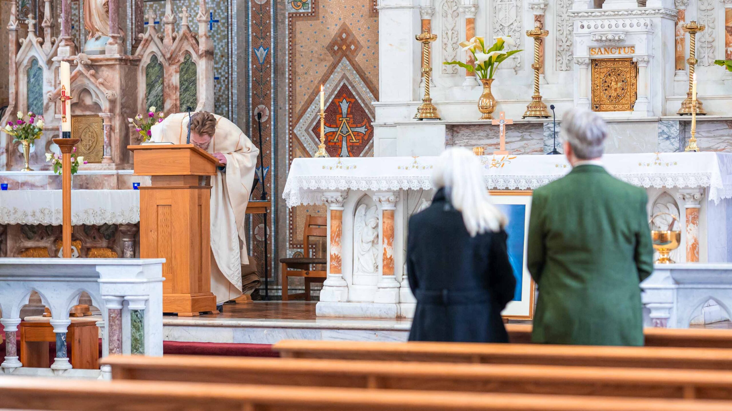 Emotional renewal of vows ceremony at St Mary’s Church Ladysbridge