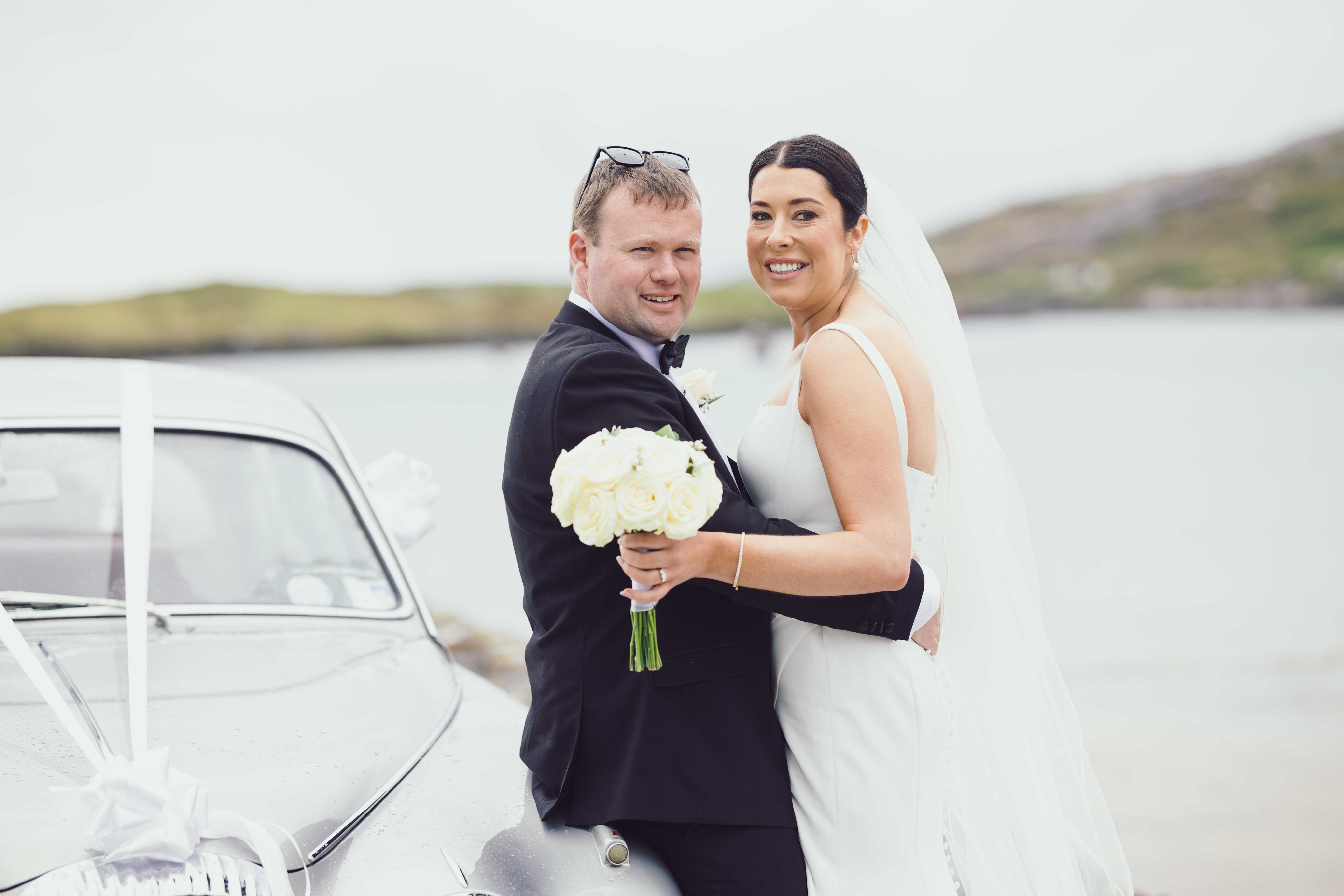 Bride and groom exchanging vows in Waterville church – JOD Photography