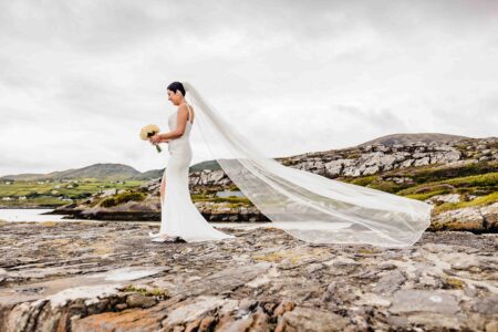 Coastal wedding portraits in Kerry countryside – JOD Photography