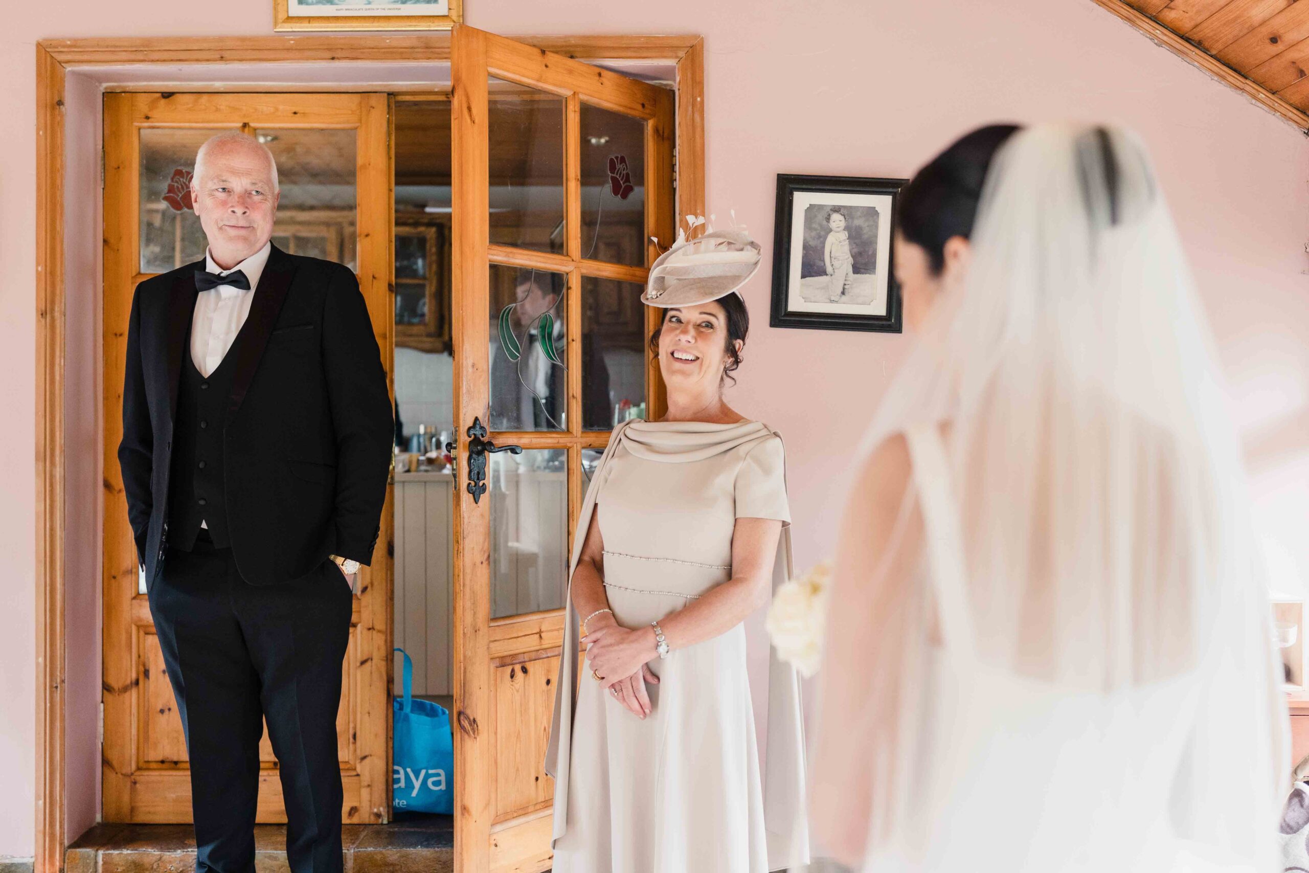 Bride smiling during morning wedding preparations in Kerry – JOD Photography