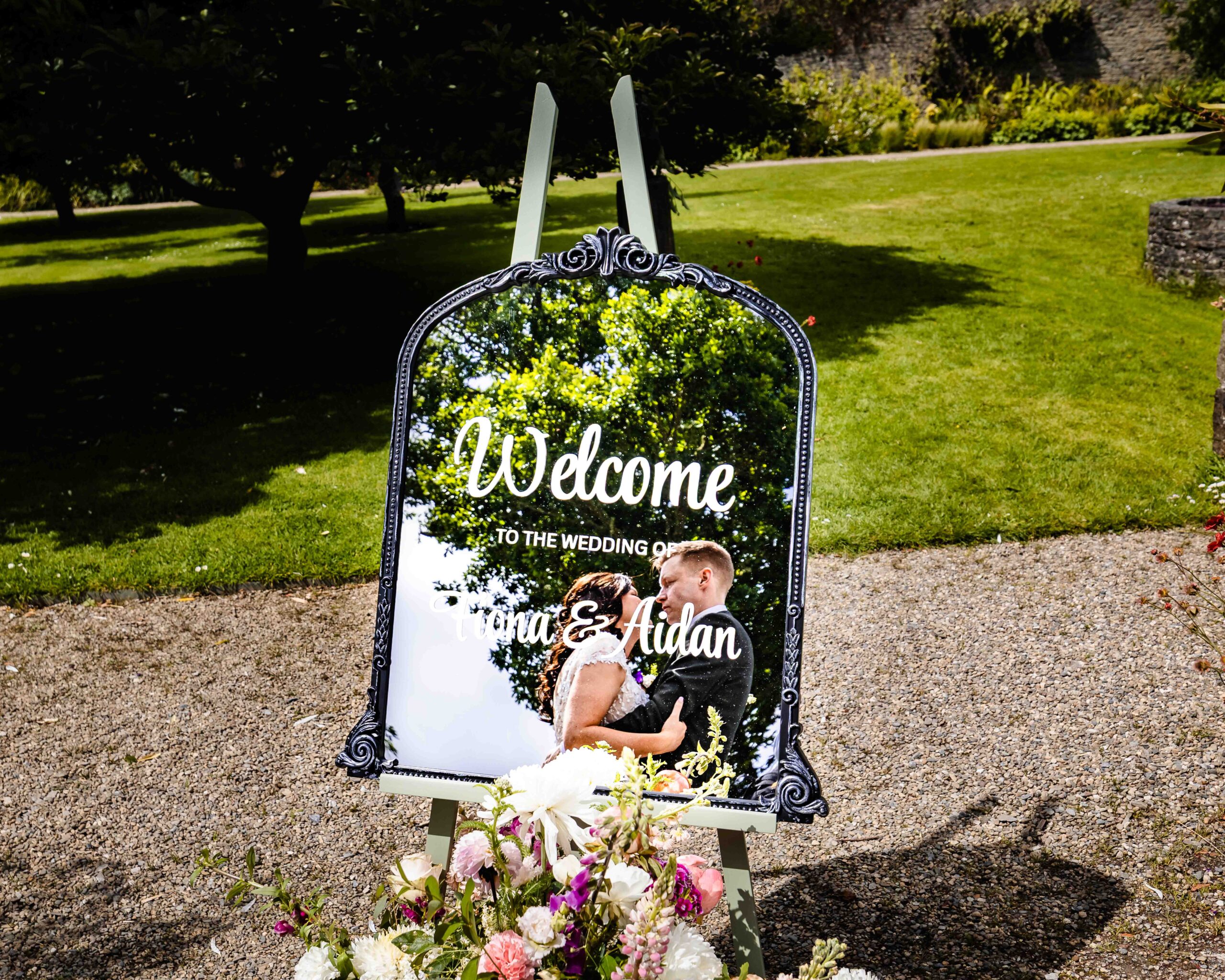 Emotional wedding ceremony moment at Vandeleur Gardens
