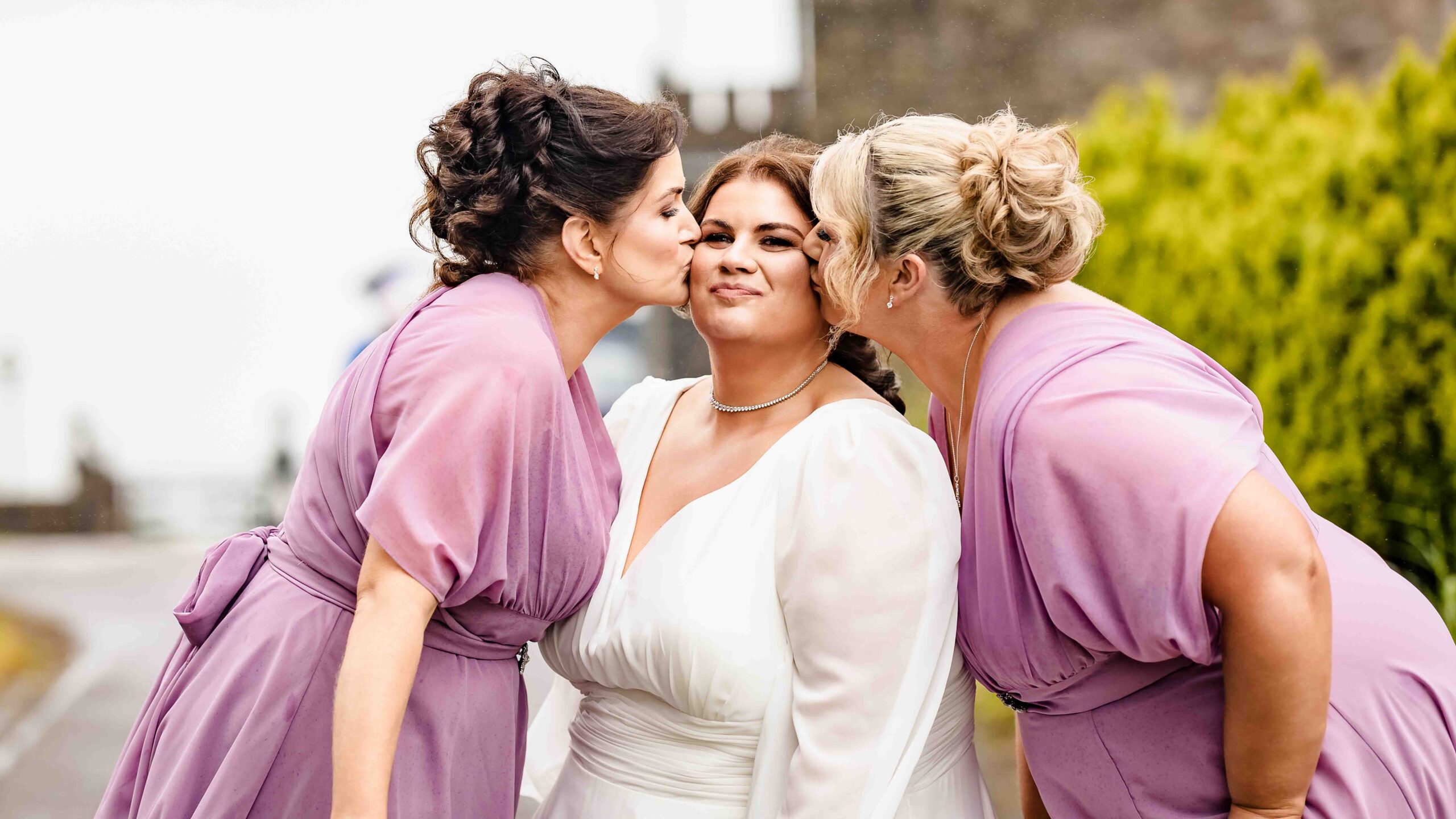 Fun bridal party photographs in Cork