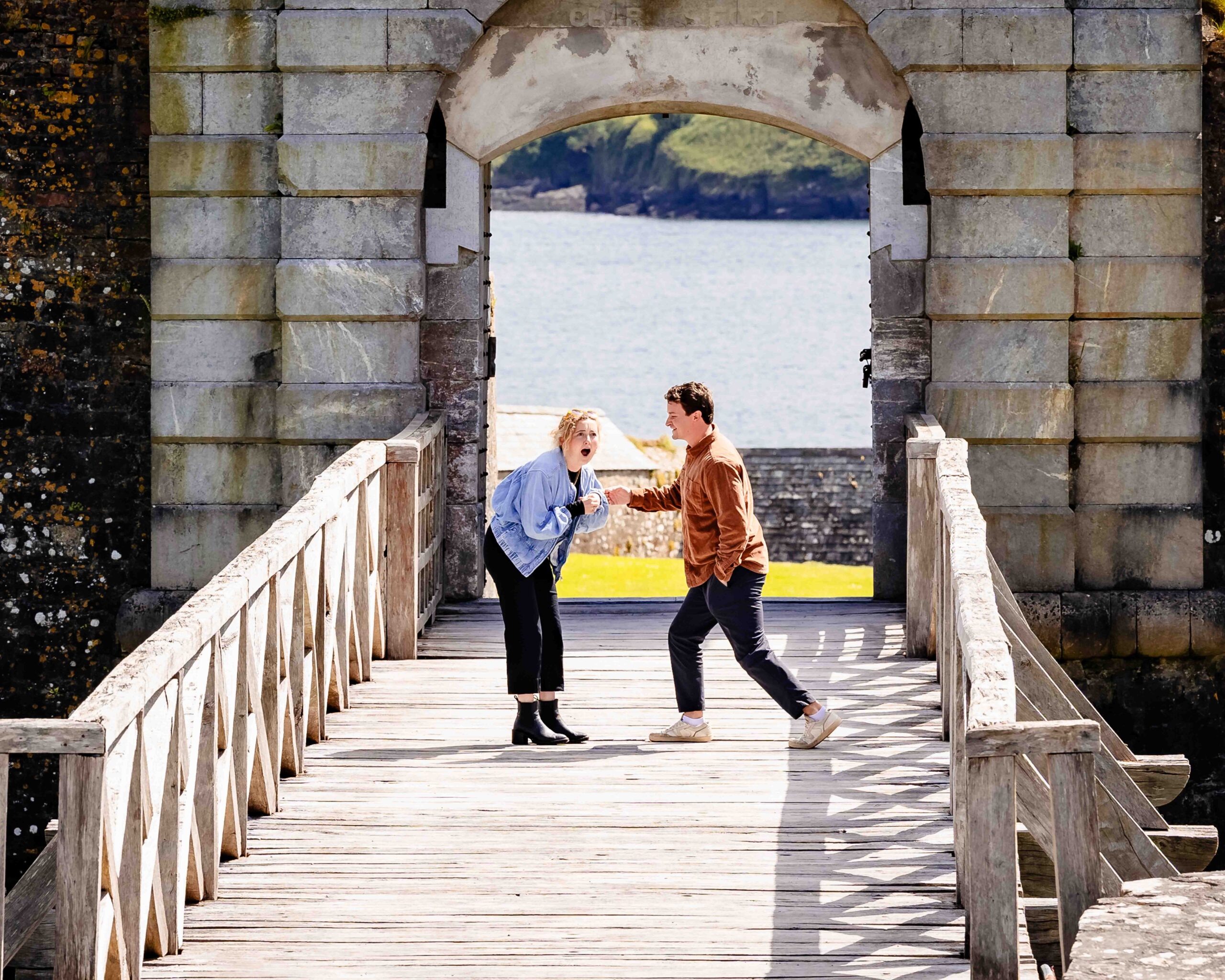 Surprise proposal at Charles Fort in Kinsale Cork