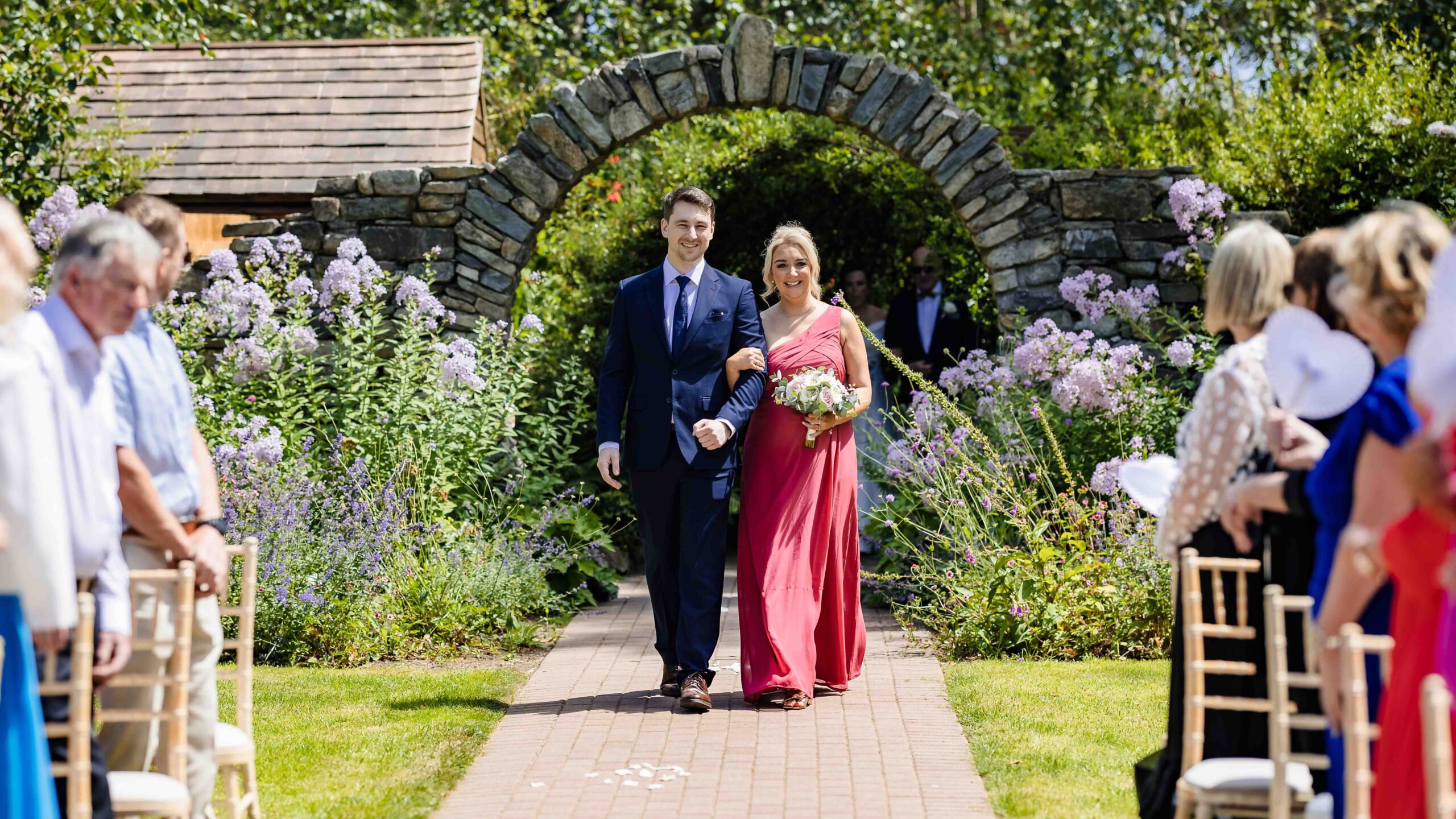 Outdoor ceremony surrounded by the gardens at Fernhill House Hotel & Gardens – JOD Photography