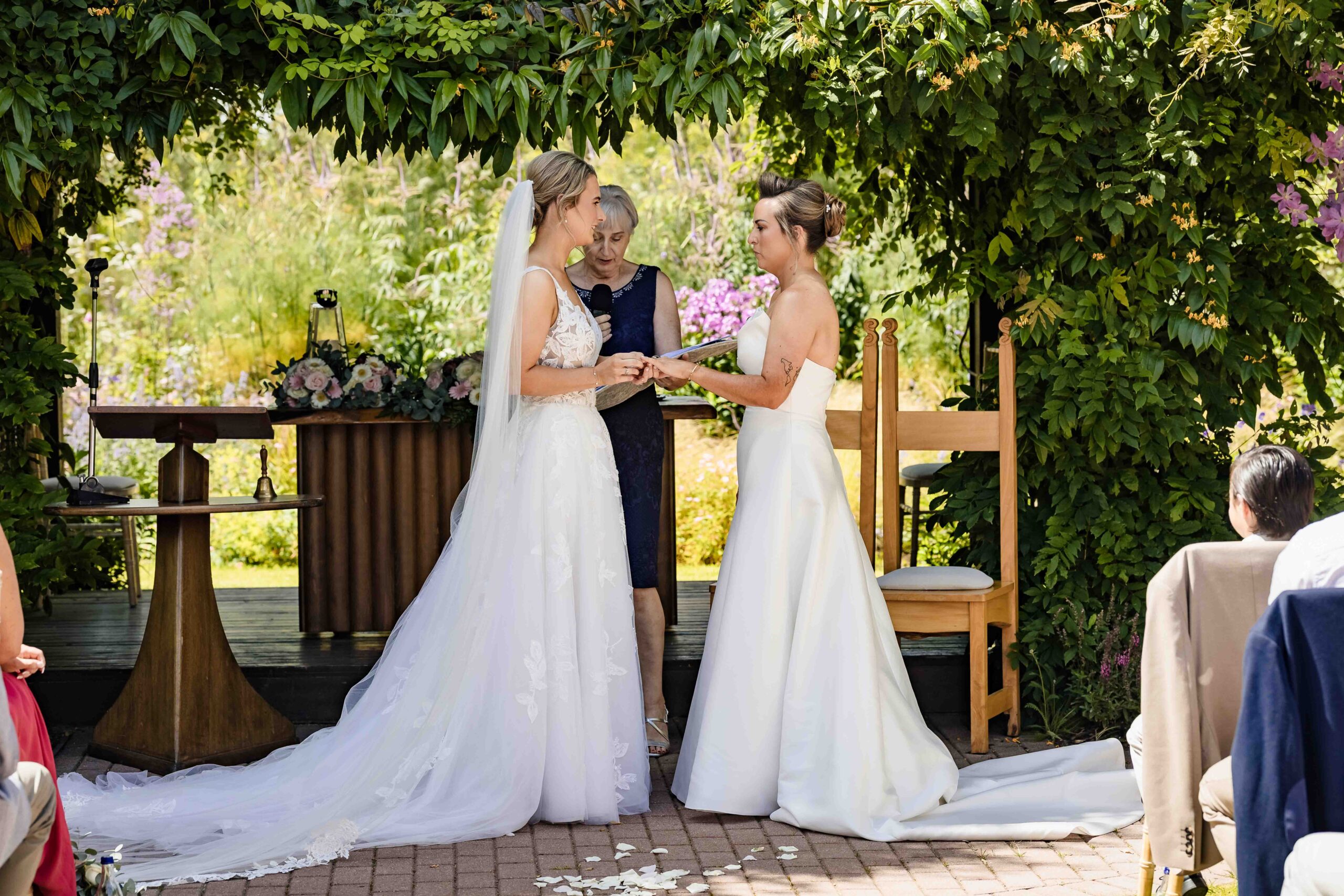 Outdoor ceremony surrounded by the gardens at Fernhill House Hotel & Gardens – JOD Photography