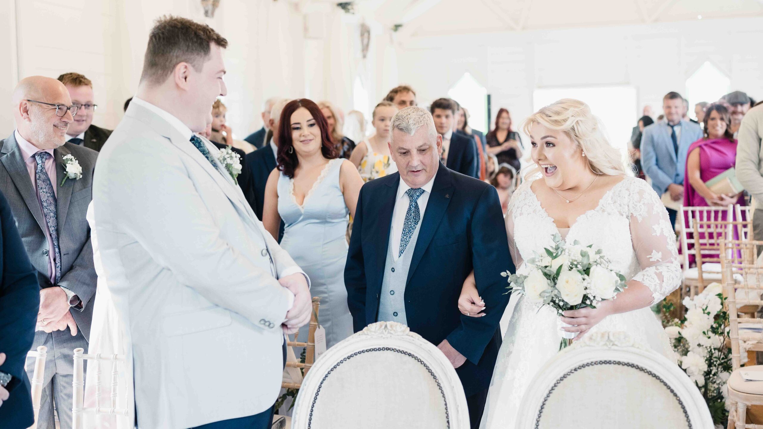 Natural wedding moment between Caitlin and Jason at Clanard Court