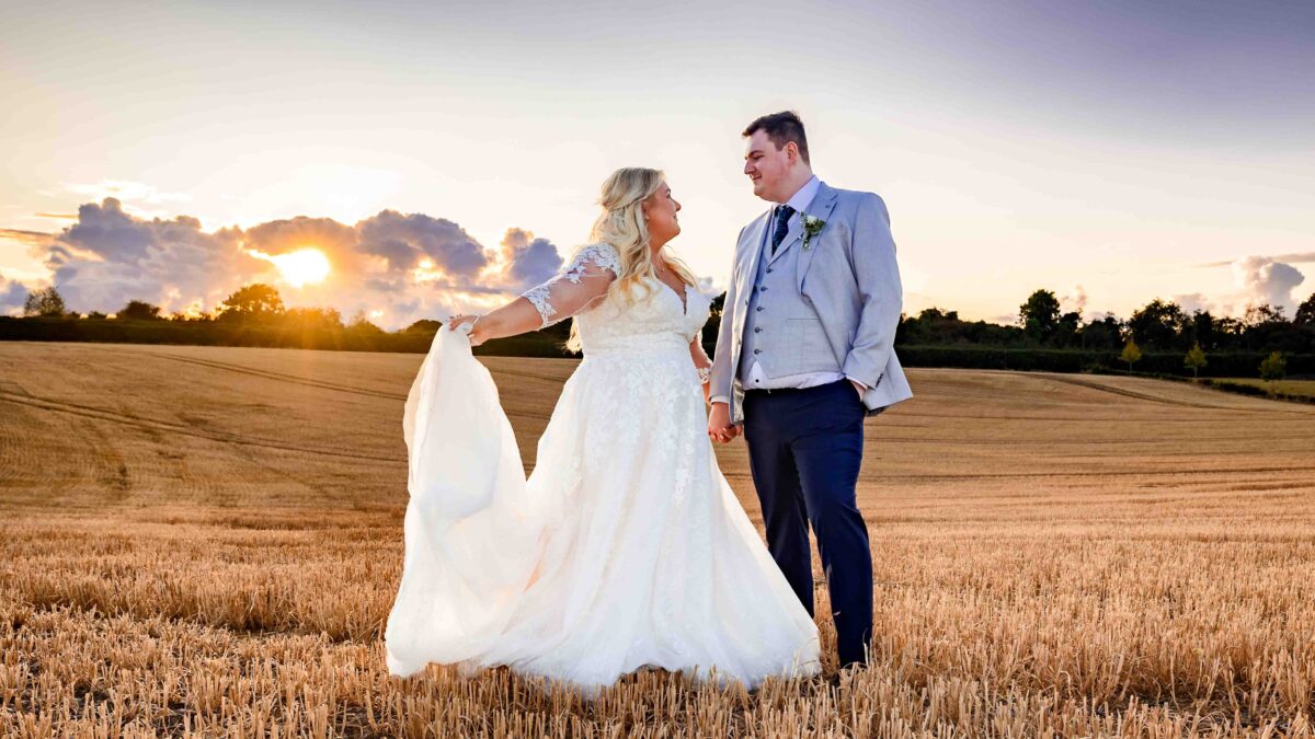 Caitlin and Jason outside the chapel during their Clanard Court Hotel wedding