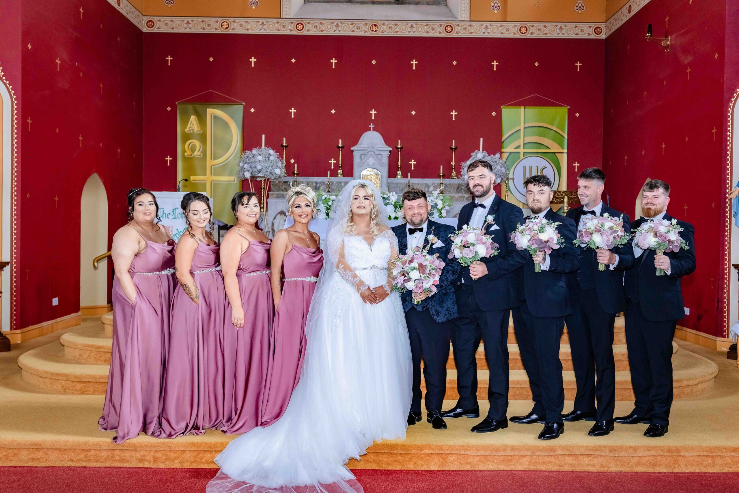 Fun bridal party photographs at Bunratty Castle