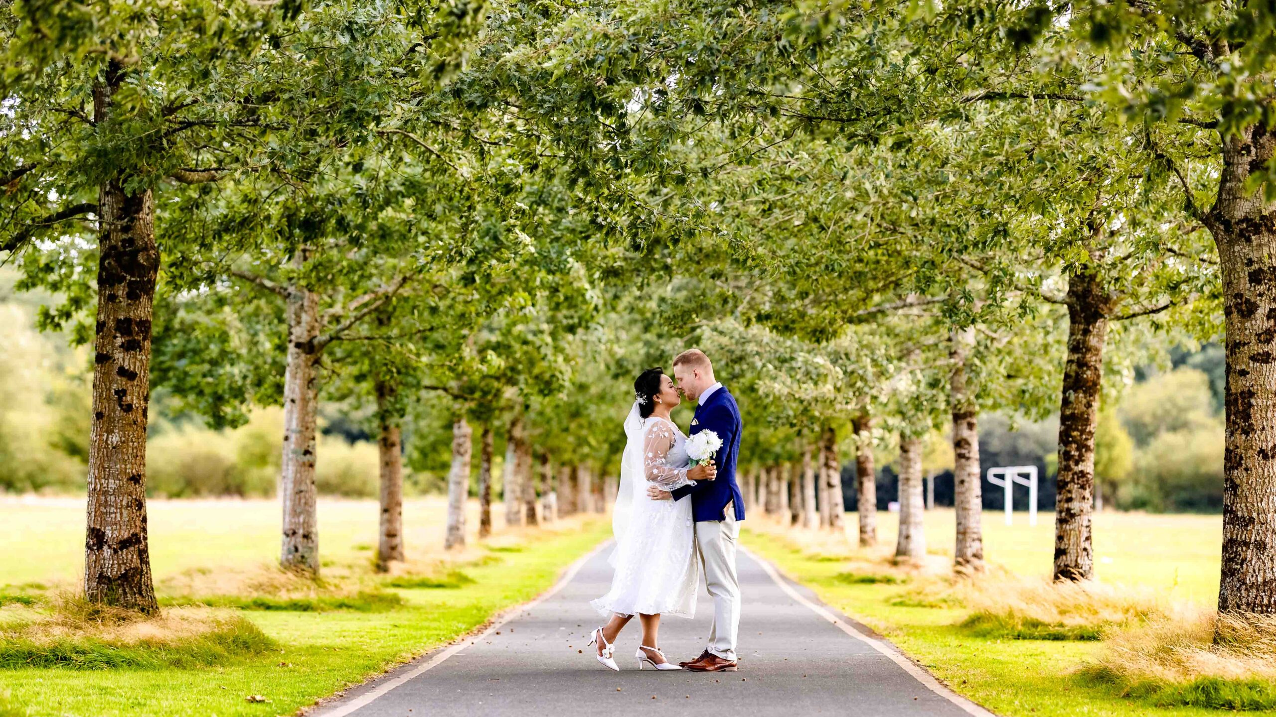 Audrey and Ben Powell together on their beautiful small wedding day in Cork