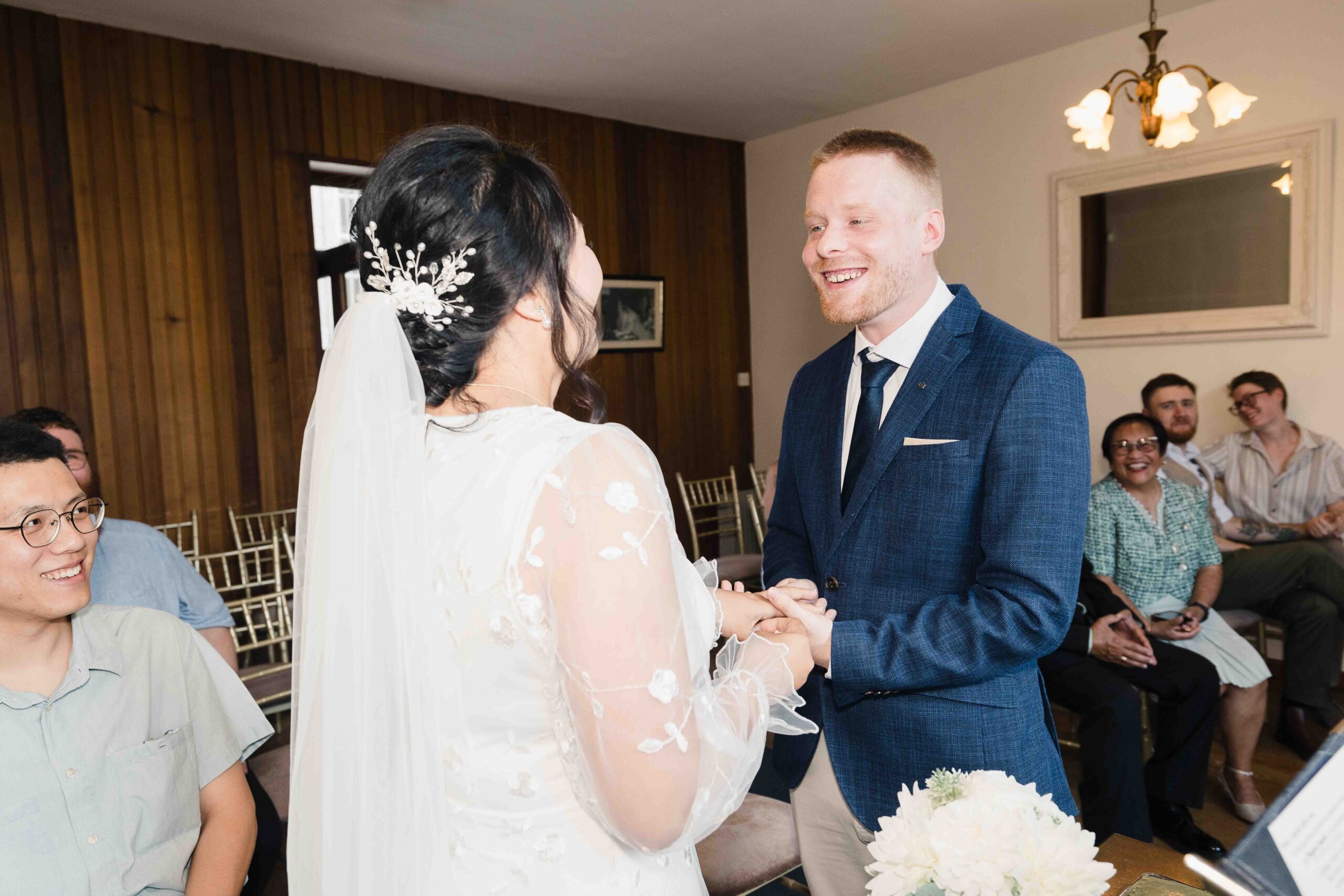 Natural wedding portrait of Audrey and Ben at Ballincollig Regional Park