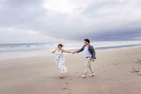 Relaxed beach wedding photography on the Kerry coast