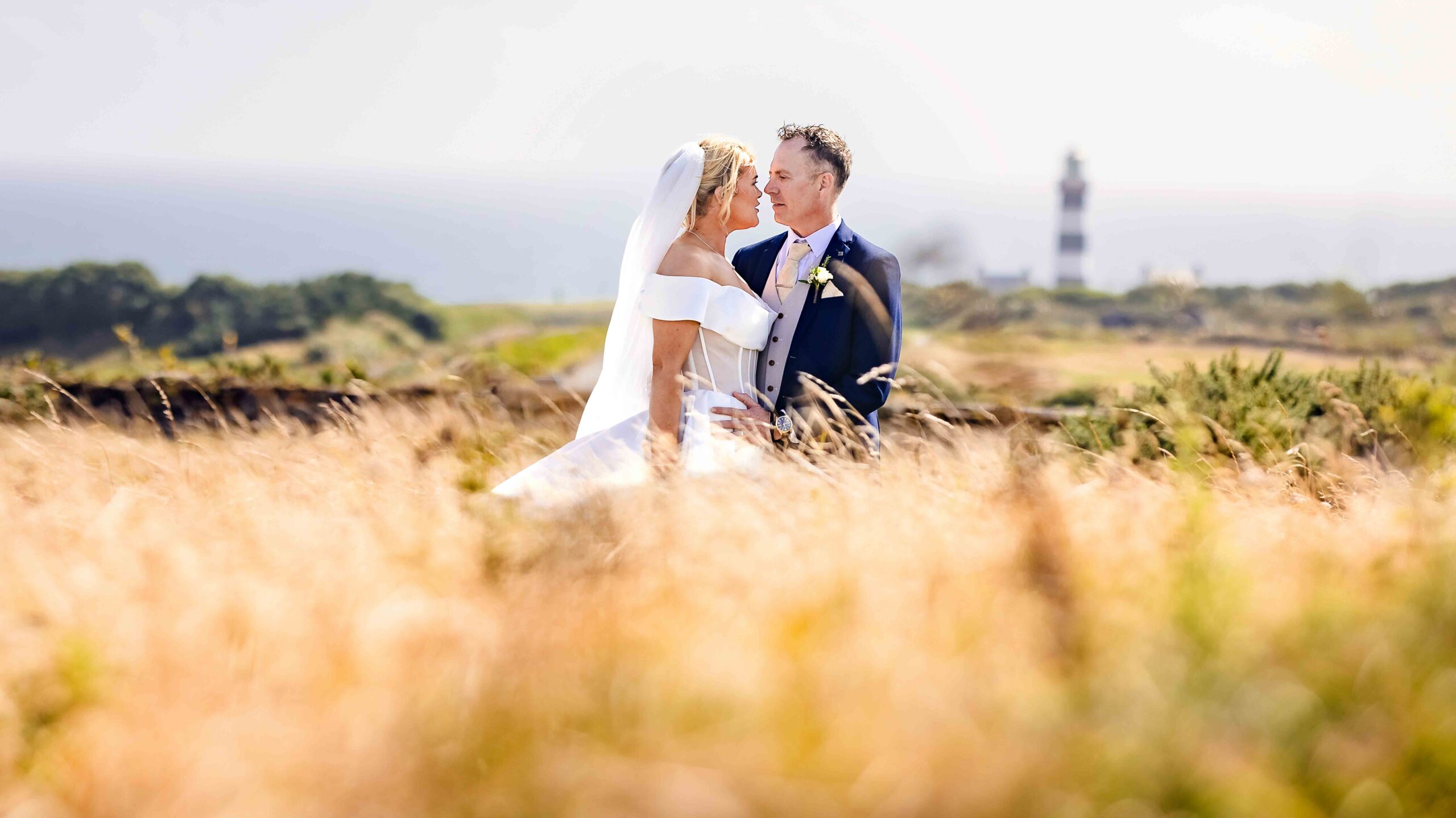 Sinéad and Roly enjoying relaxed wedding portraits around Kinsale County Cork