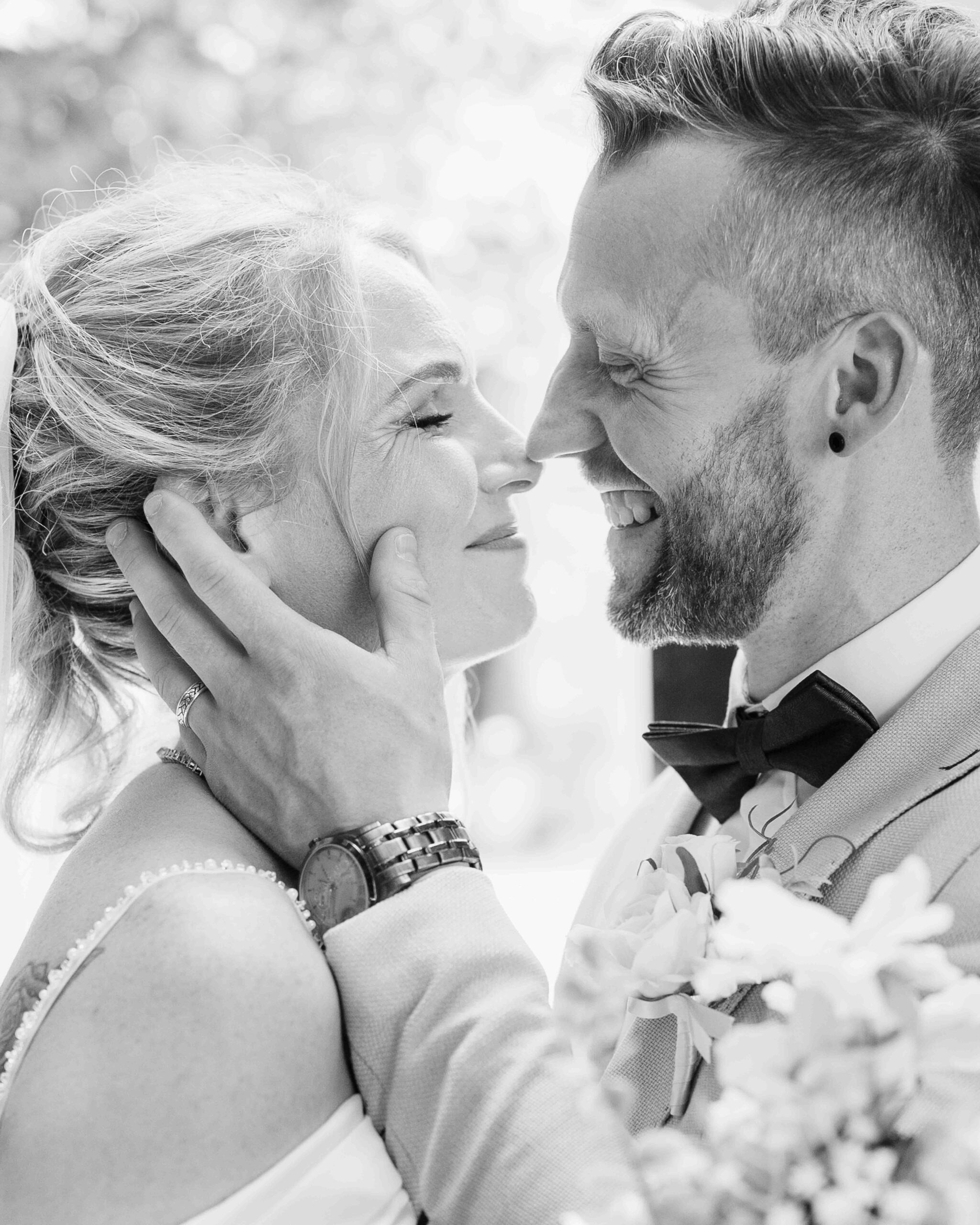 Relaxed summer wedding ceremony at The Village Barn in Westmeath