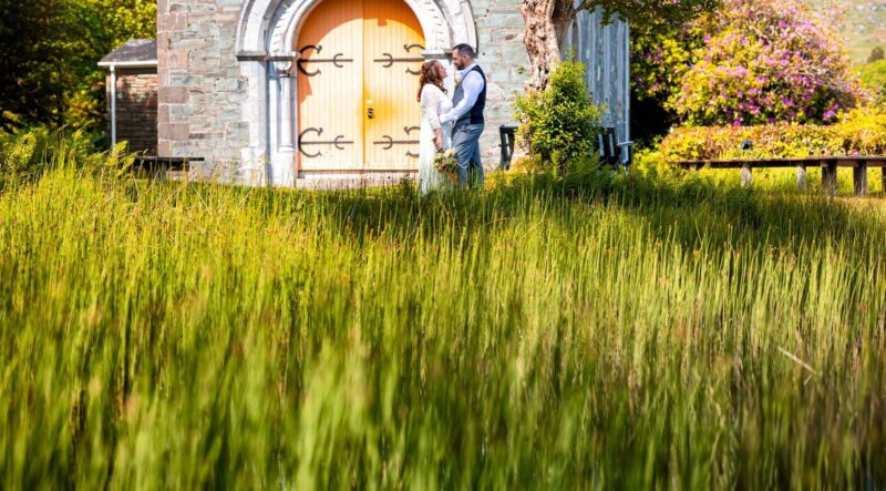 couple eloping on west cork coastline with natural light and ocean views – JOD Photography