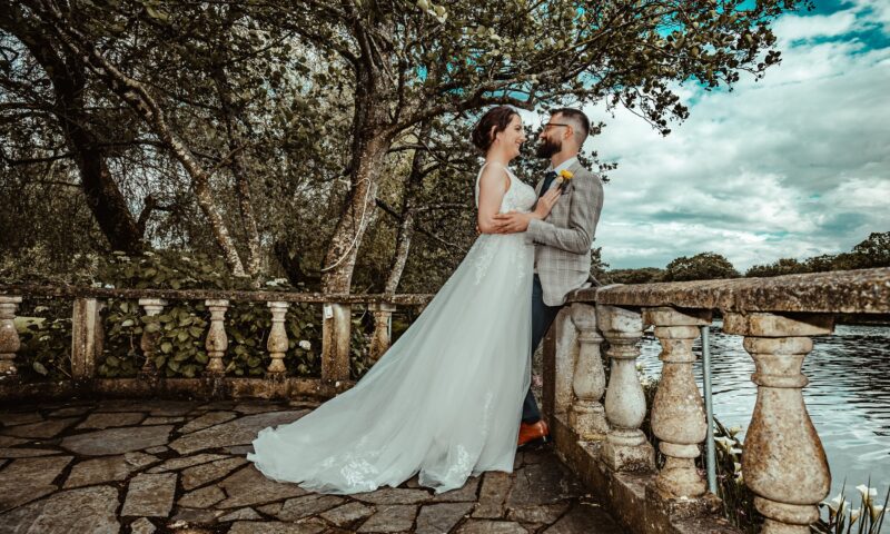 A warm sunset bathes Dylan and Eimear’s first dance at Innishannon House Hotel, a magical shot by JOD'Photography.