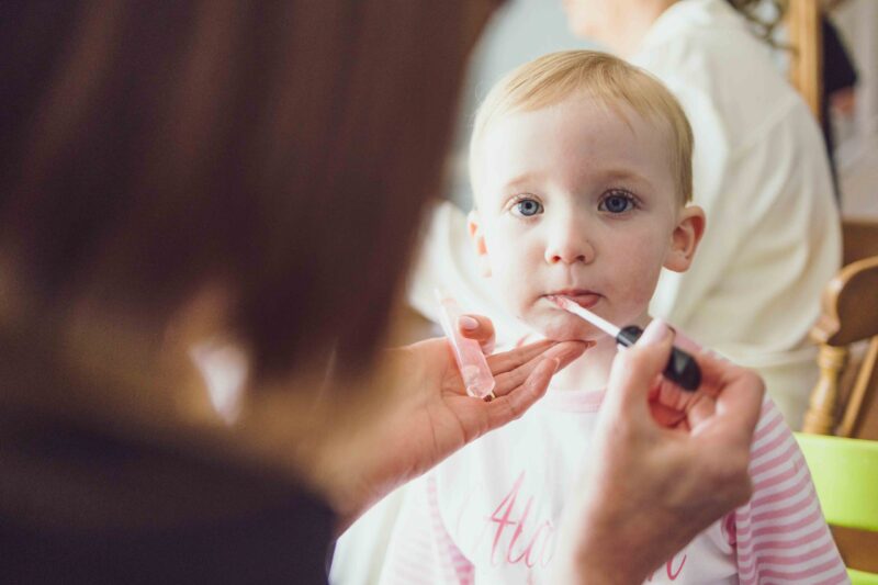 Emma smiling while getting her makeup done by blissbeautycork – JOD’Photography