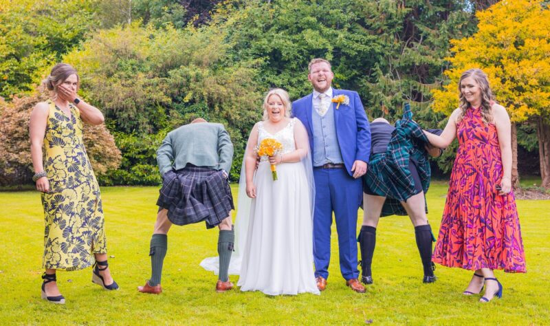 Groom portrait outside Adare Manor entrance — JOD Photography