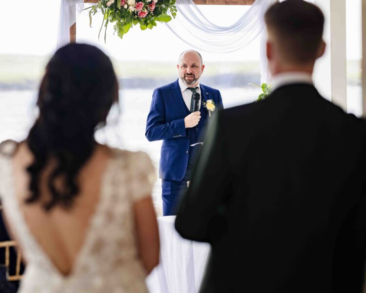 Wedding speeches at Diamond Rocks Café Clare