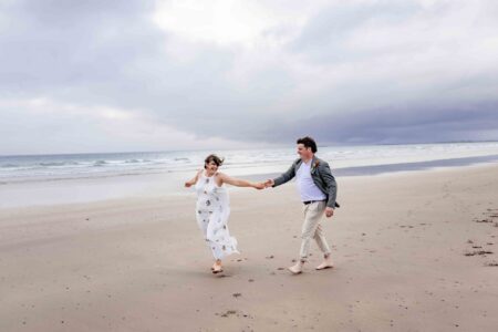 Relaxed beach wedding photography on the Kerry coast